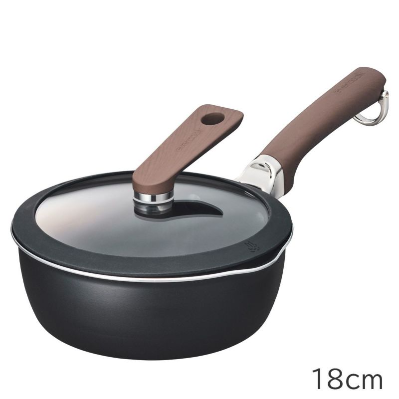 evercook DECO 18マルチパン+ガラスふたセット (ブラック) ※11/12〜18より順次発送