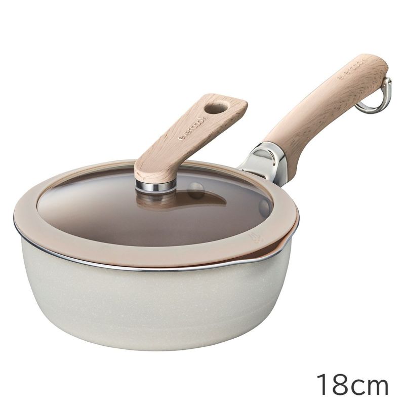 evercook DECO 18マルチパン+ガラスふたセット (ベージュ) ※11/12〜18より順次発送