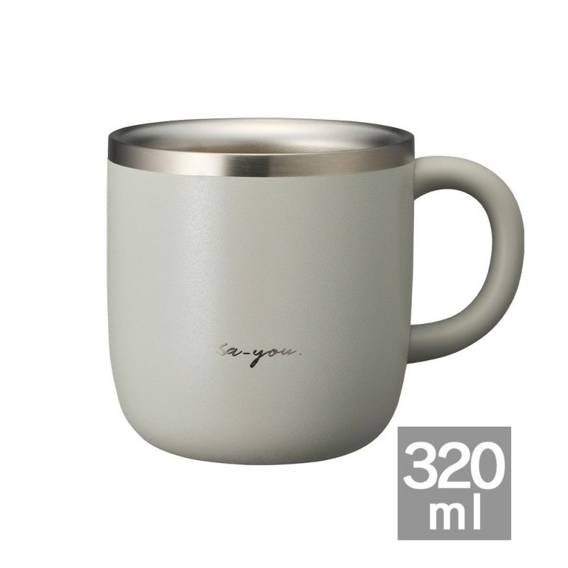 ON℃ZONE 白湯専科マグカップ320ml グレー ※11/12〜18より順次発送