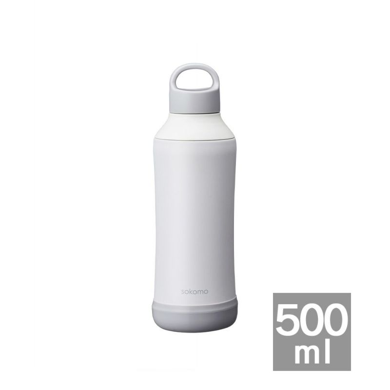 【マイボトルスティック3本付き】そこまで洗えるボトル500ml ホワイト ※11/12〜18より順次発送