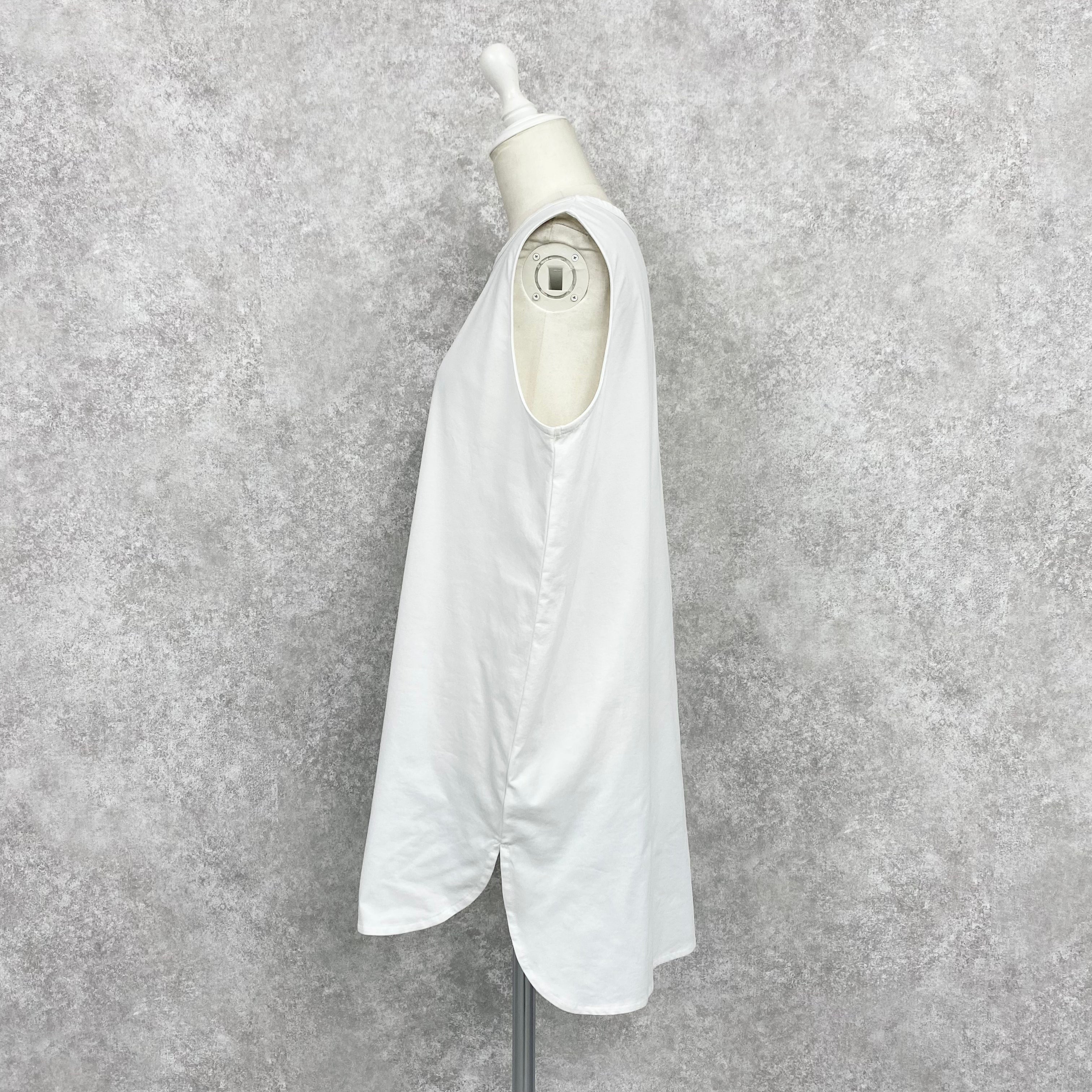 【ASYMM】LAYER MATE TANK -white-