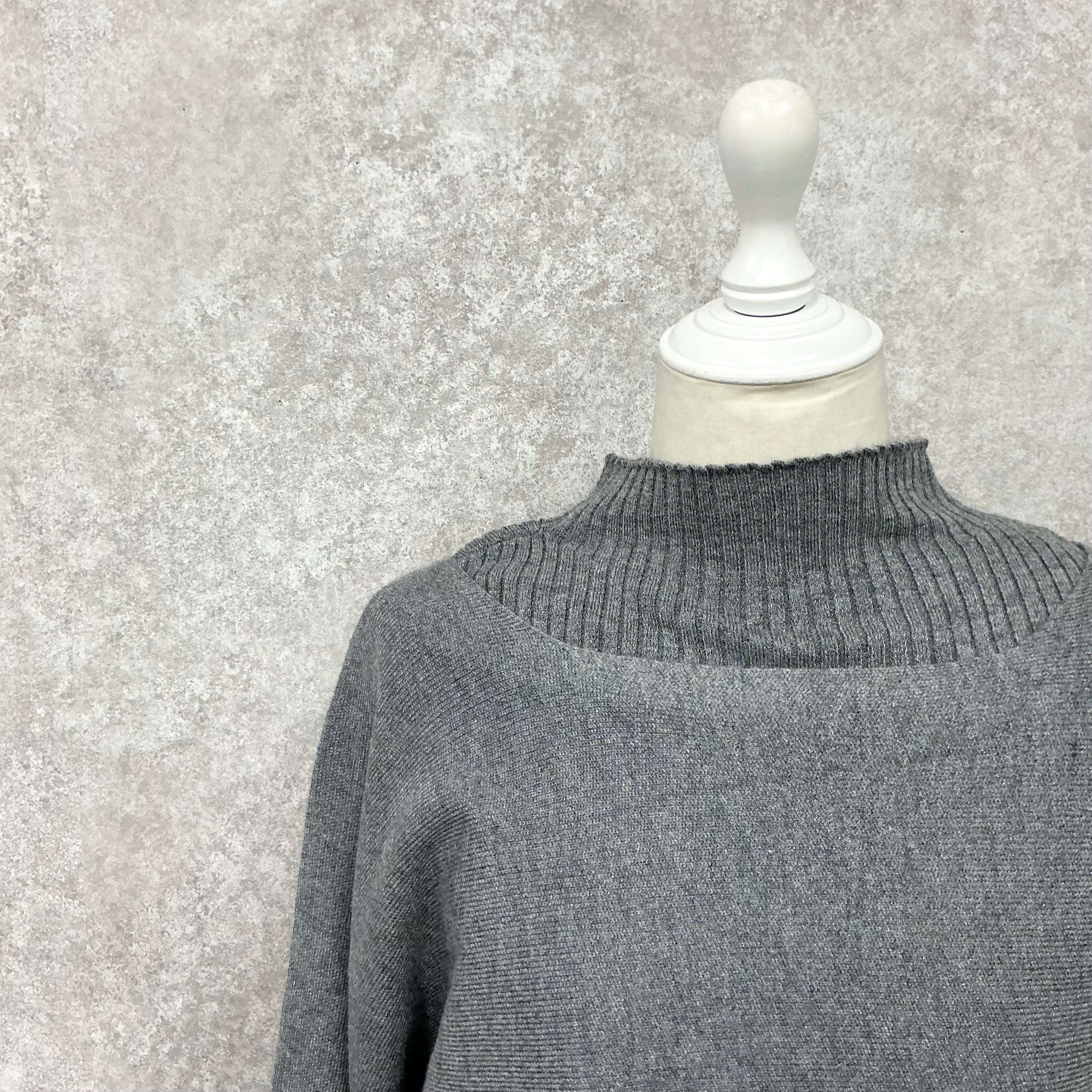 2wayもちもちリブニット -グレー- ※10/29~11/4頃より順次発送予定 ※ハンガー納品