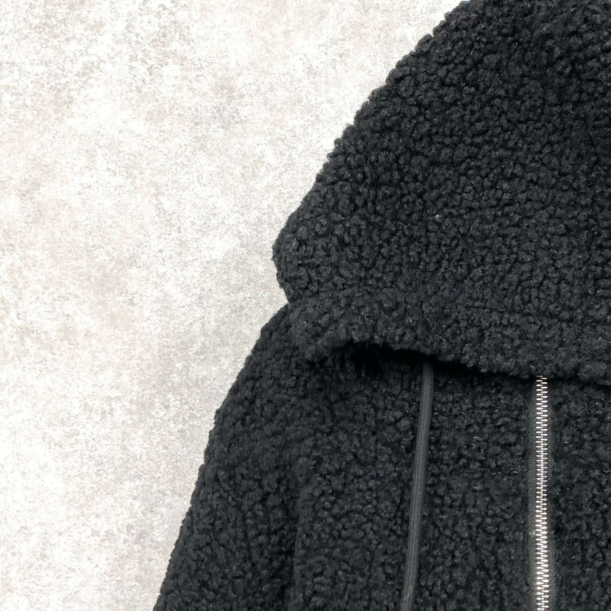 プードルボアブルゾン -ブラック- ※10/29~11/4頃より順次発送予定 ※ハンガー納品