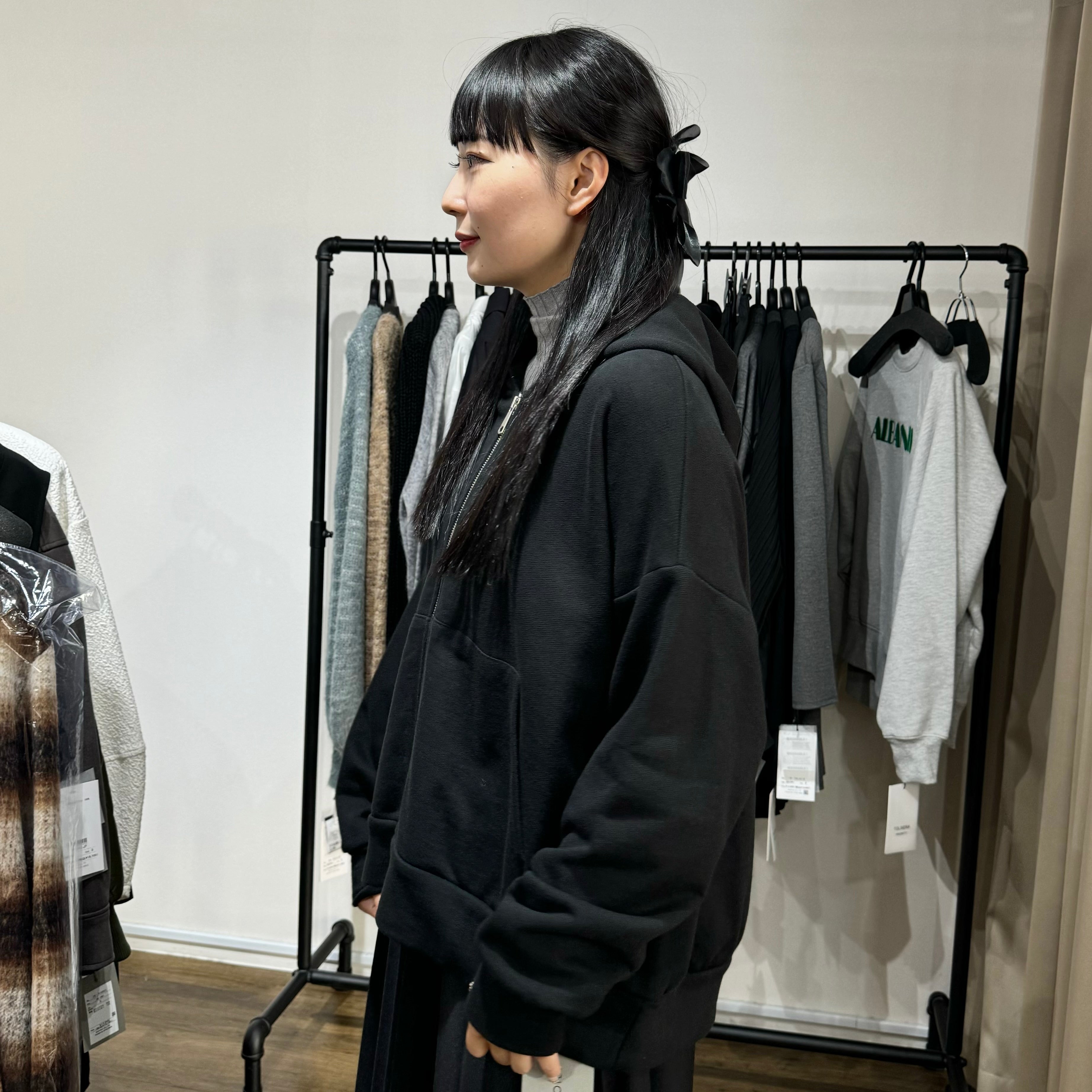 【PRIORITY】ジップパーカー ブラック 48  ※10/15~21頃より順次発送予定