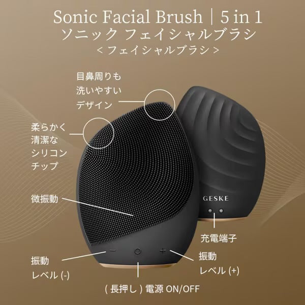 【ハローキティ フェイシャルブラシセット🎀】【GESKE】ソニックフェイシャルブラシ ※3/26〜4/1頃より順次発送予定