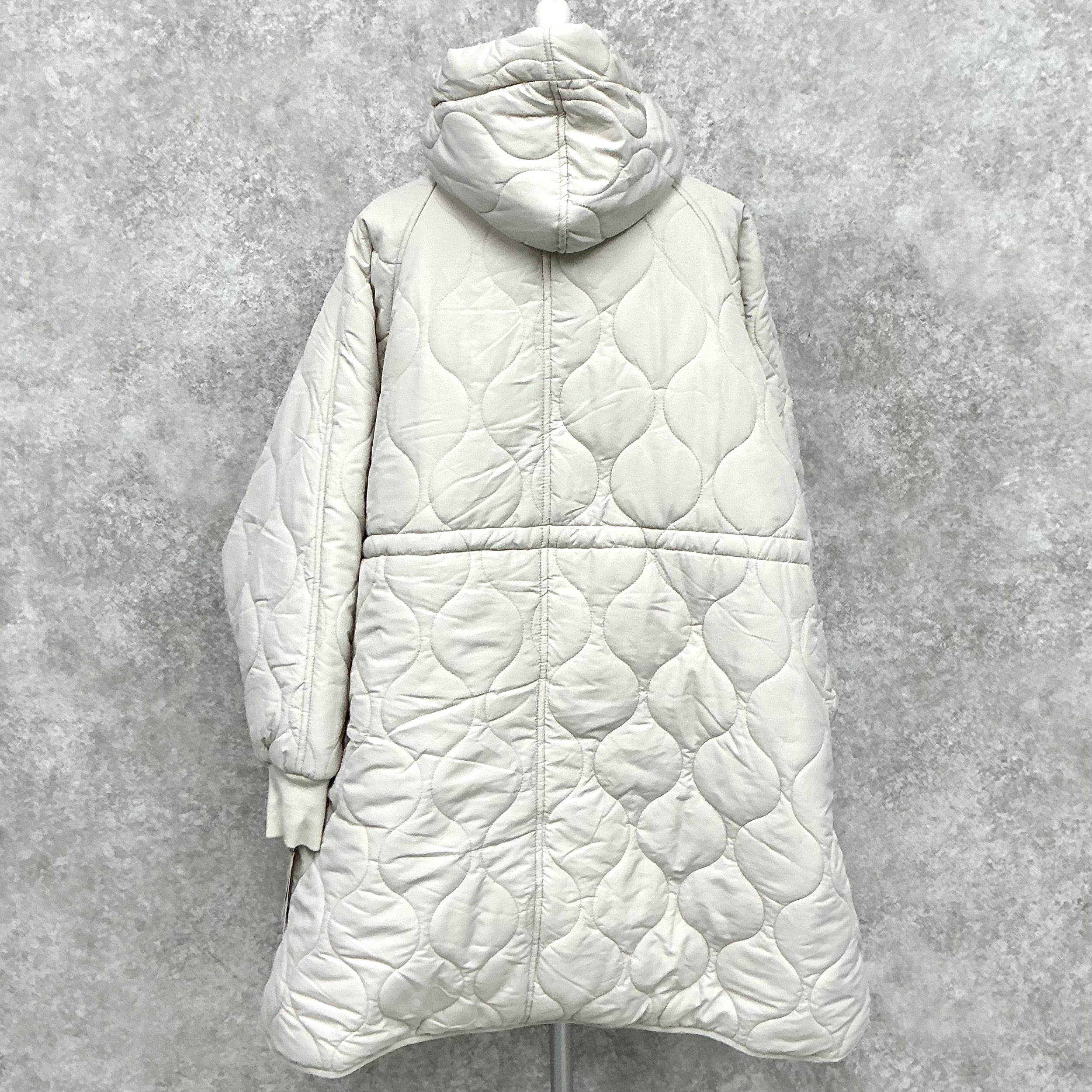 キルティングロングダウン -ホワイト- ※12月上旬より順次発送予定 ※ハンガー納品