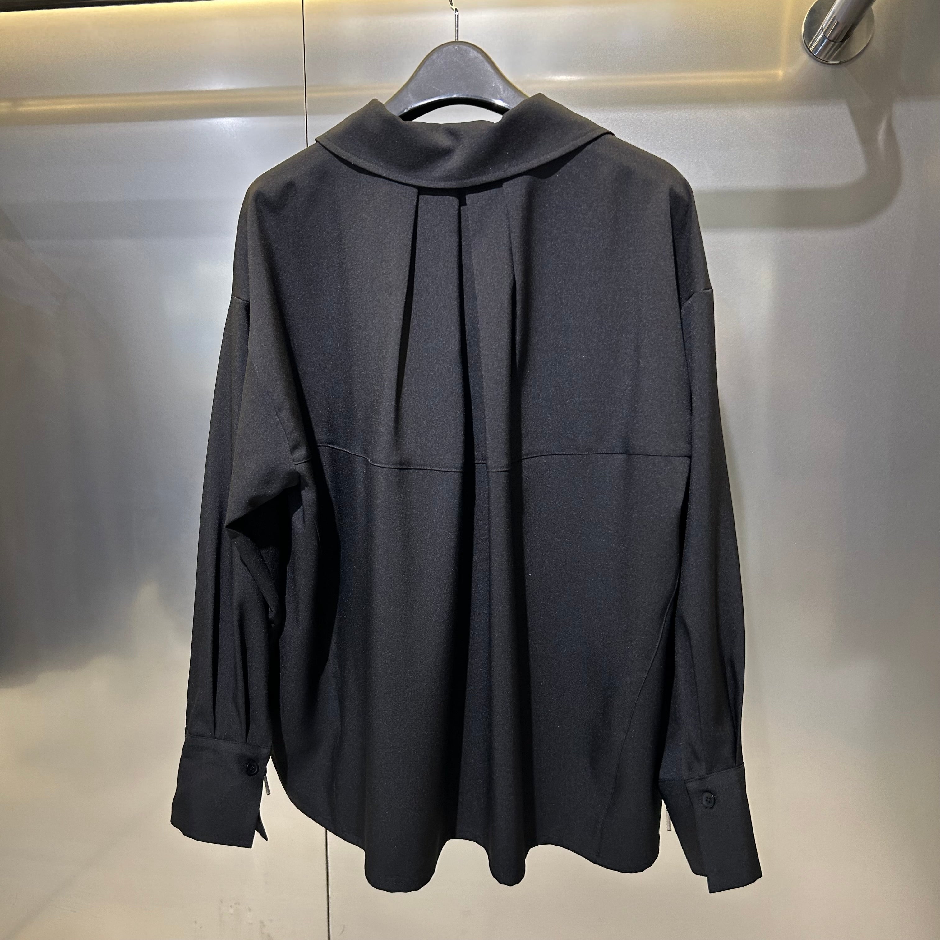 【LA MINE DOR】ウエストシャーリングトップス -ブラック- ※10月下旬〜11月上旬頃より順次発送予定