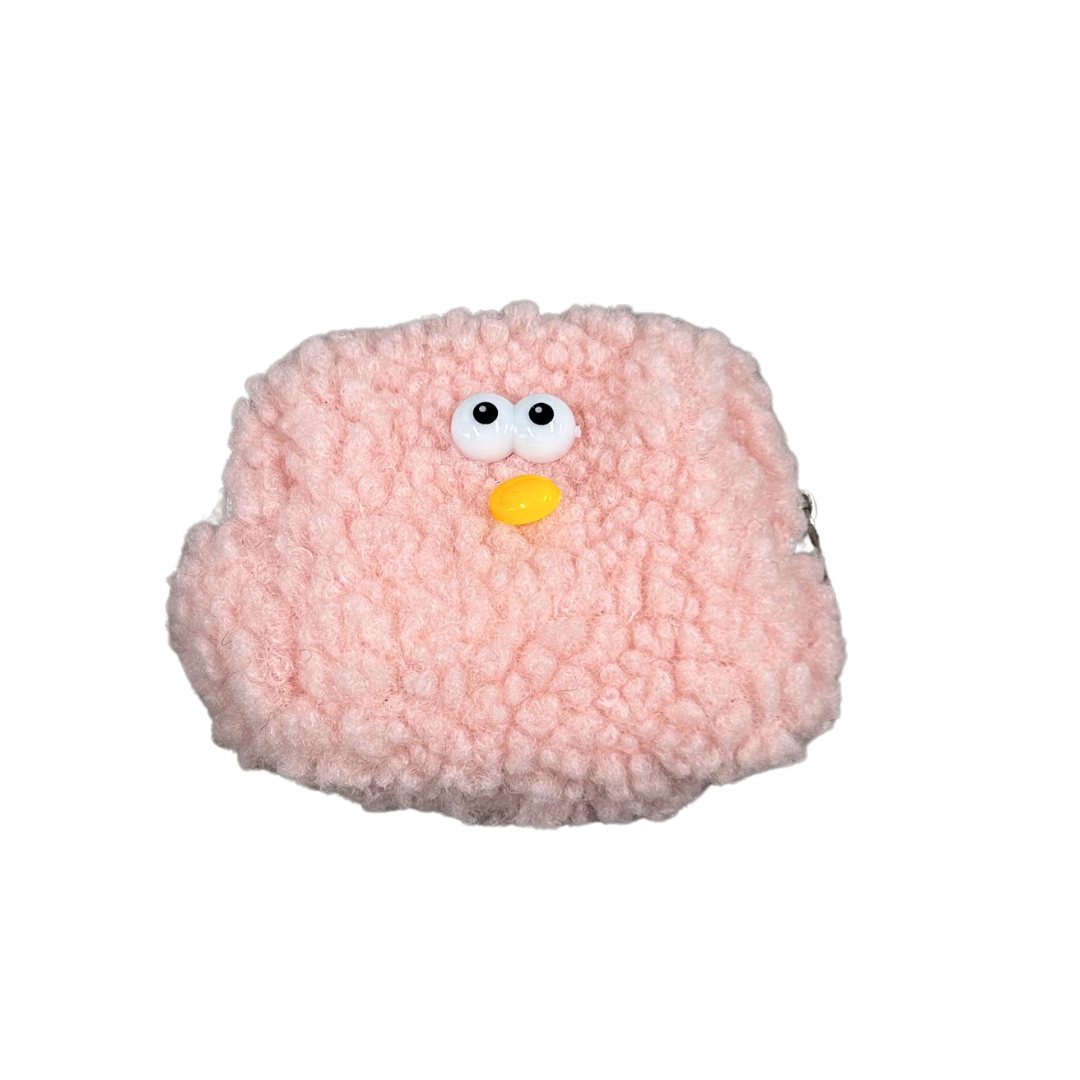 もこもこミニポーチくん -ピンク- ※8/6-12迄に順次発送予定