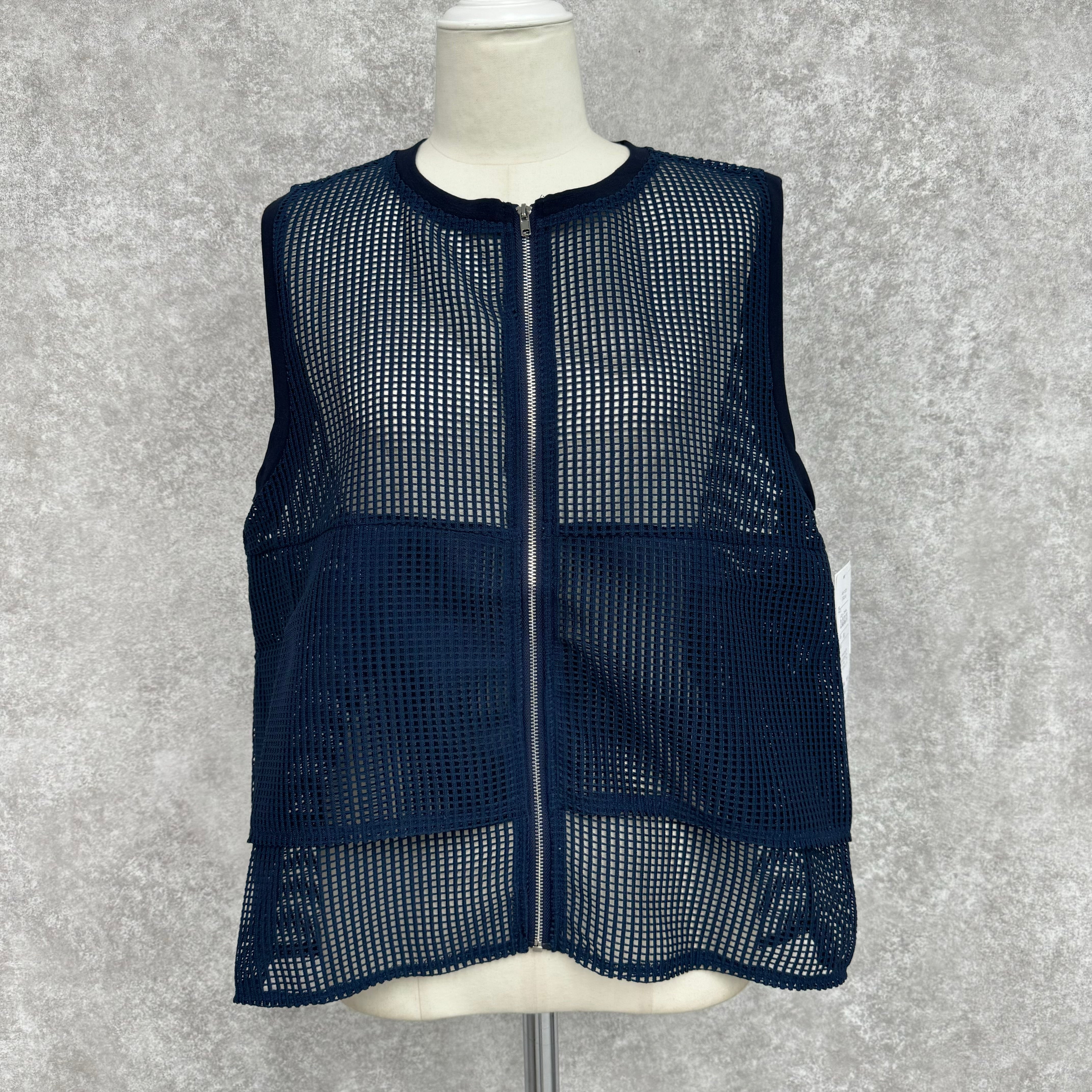 メッシュタンクトップベスト ネイビー ※10/15-21頃より順次配送予定