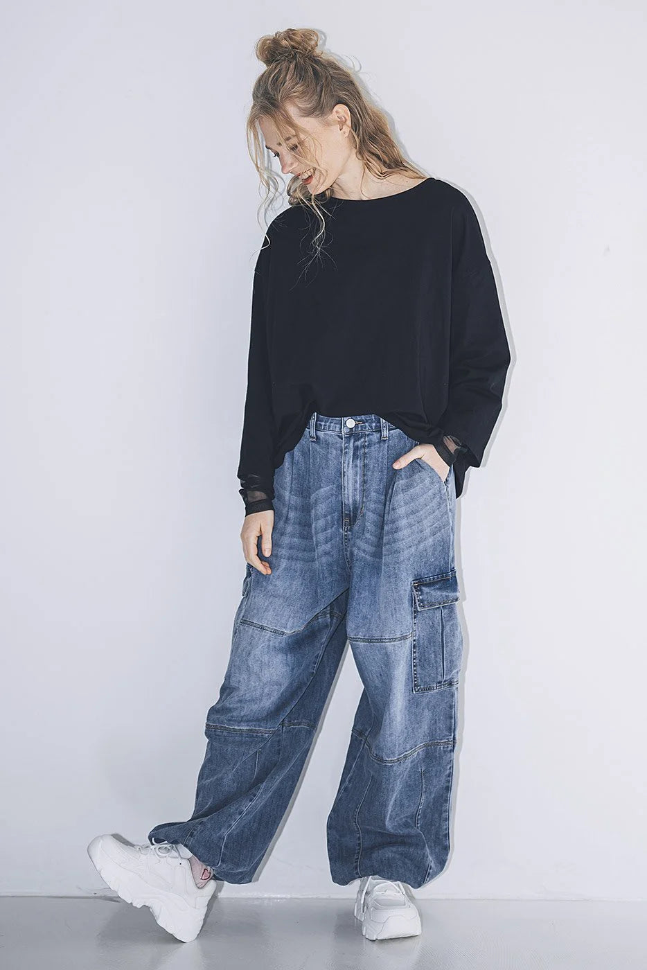 【INDIMARK】【WJ153】カーゴデニム