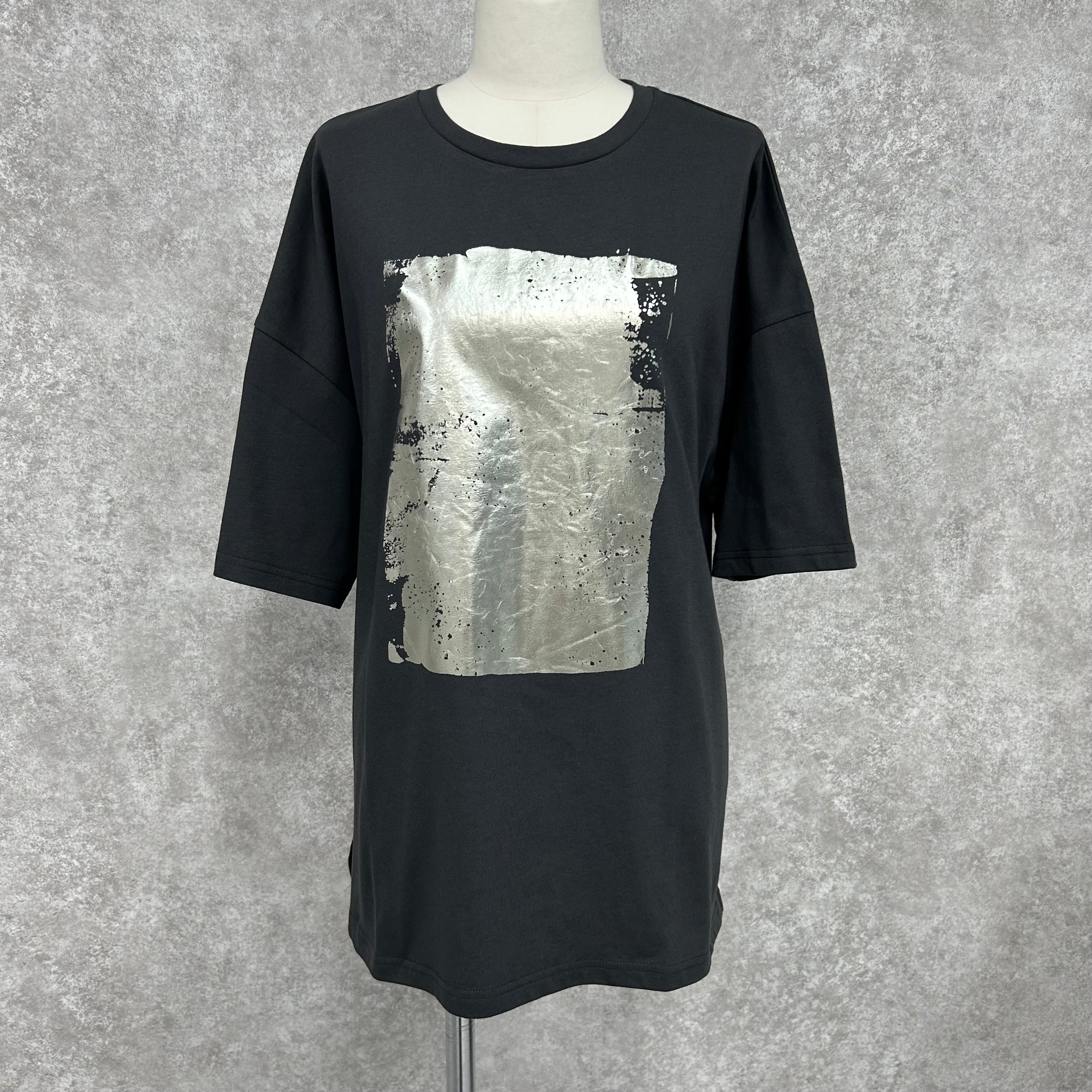 プリントBIG Tシャツ -ブラック-  ※7/30-8/5迄に順次発送予定