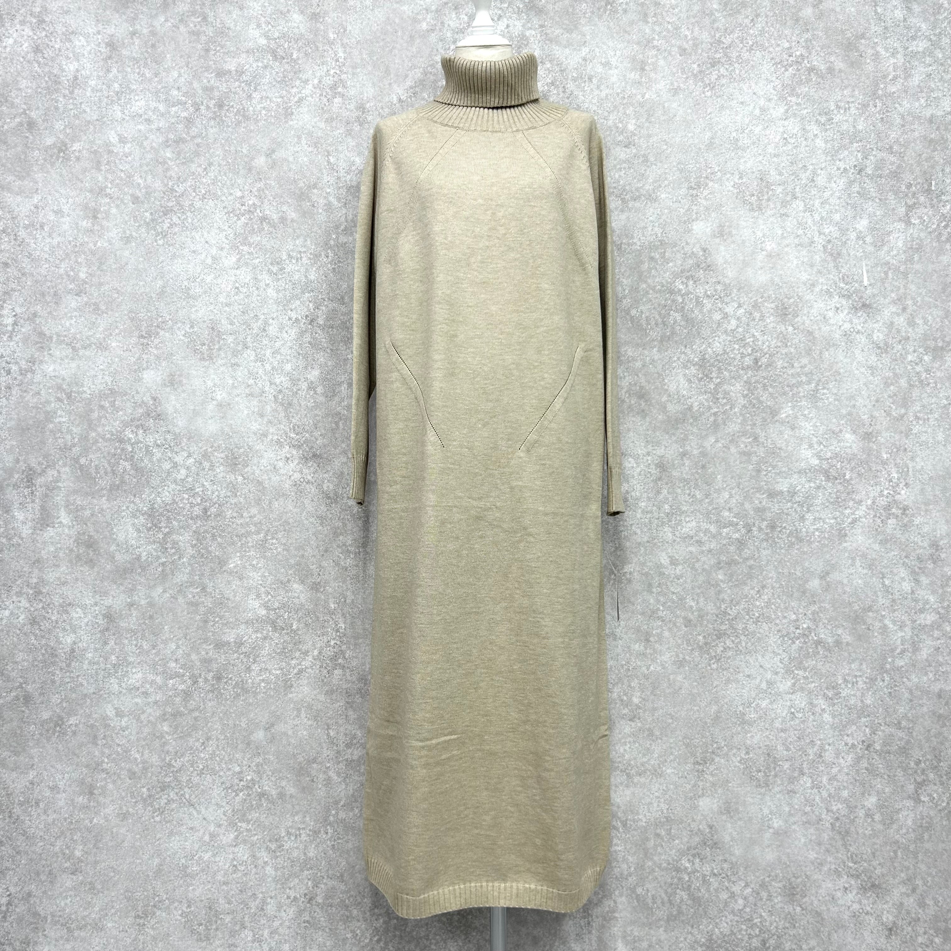タートルネックワンピース -ベージュ- ※10/29~11/4頃より順次発送予定