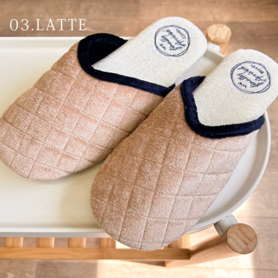 バイカラールームスリッパ -ラテ- ※10/28~11/2頃より順次配送予定