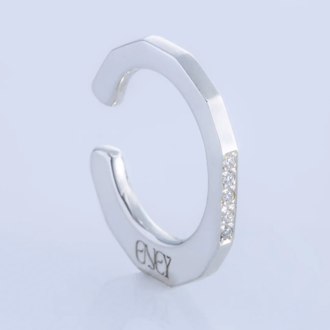 【ENEY】フルムーン SV925 メレダイヤモンド イヤーカフ ※10/22〜28より弊社事務所から発送