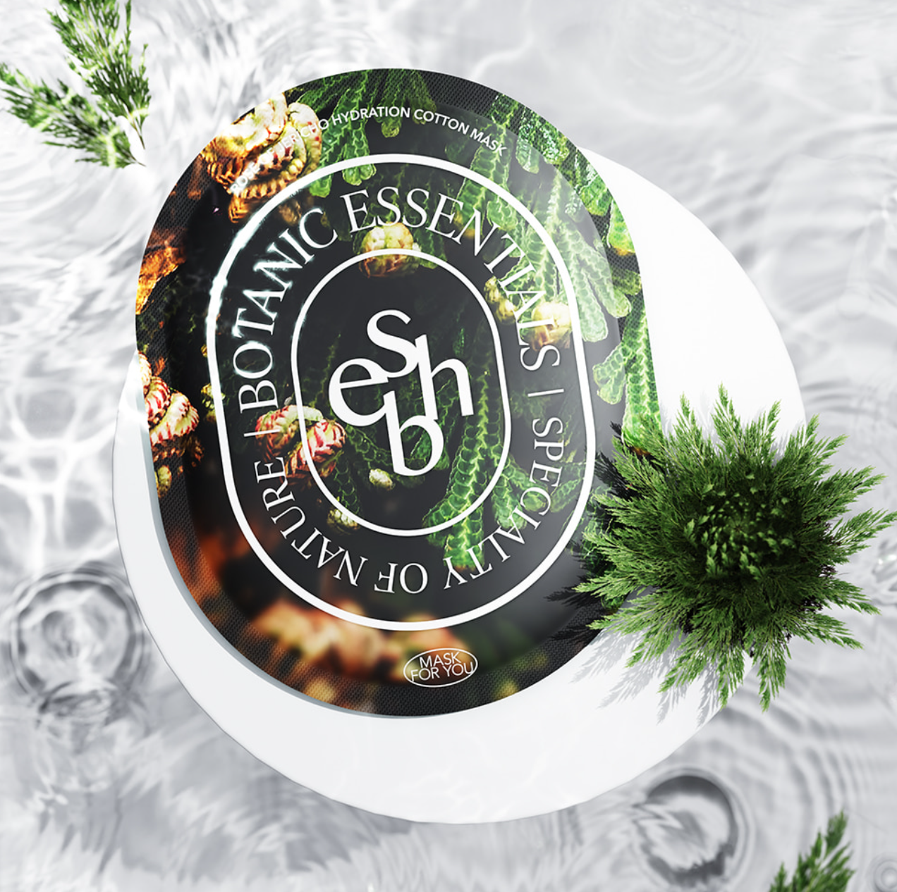 【1+1✨】【essenherb】エッセンハーブイースターハイドレーションコットンマスク ※10/21-28より順次発送予定