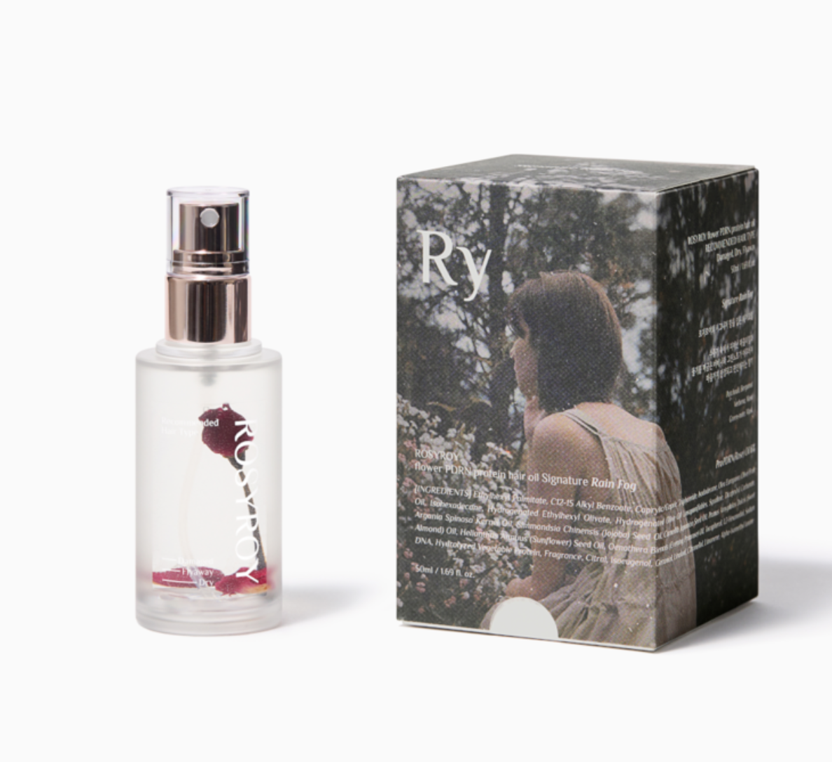 【サンクリームプレゼント付き✨数量限定❗️】【ROSYROY】 ロジロイフラワーPDRNタンパク質ヘアオイルシグネチャーレインフォグ 50ml ※10/21-28より順次発送予定