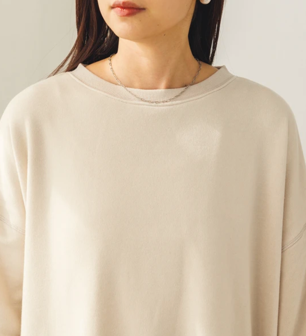 【WTS6731-03】オーバーサイズスウェット   -サンドベージュ- ※10/29-11/4頃より順次配送予定