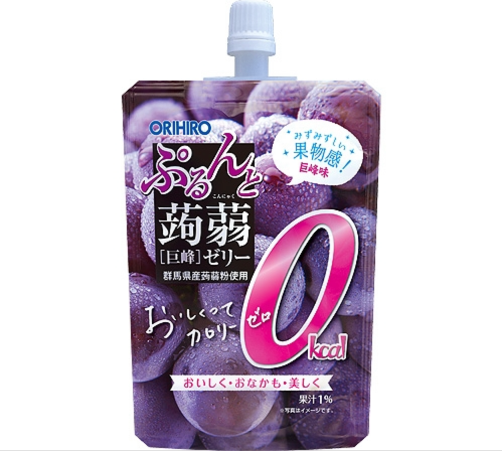 ぷるんと蒟蒻ゼリー/蒟蒻Plus/スタンディング -カロリーゼロ巨峰- ※8/6〜12迄に順次発送予定