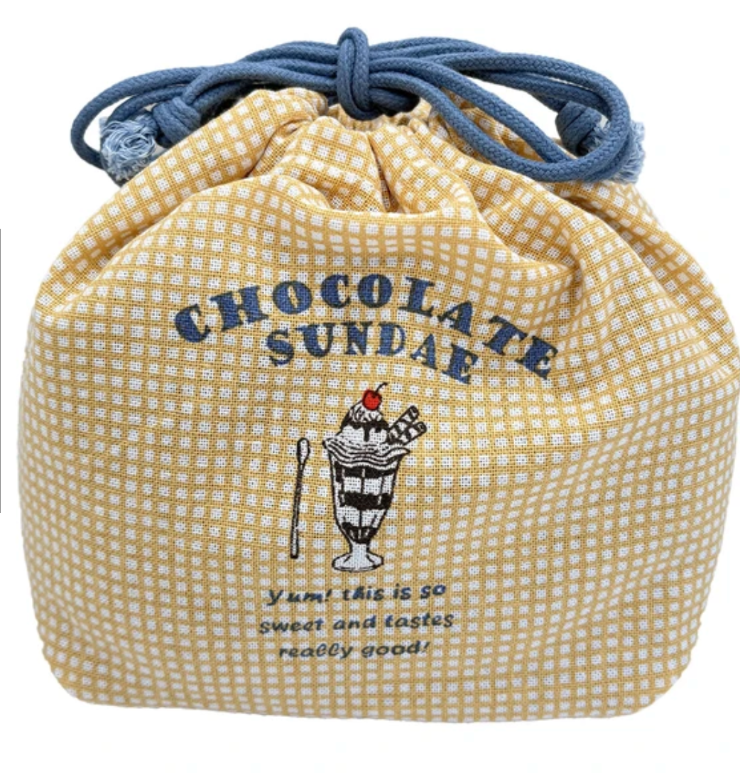 yummy sundae ランチ巾着 -イエロー- ※7/16~22迄に順次発送予定