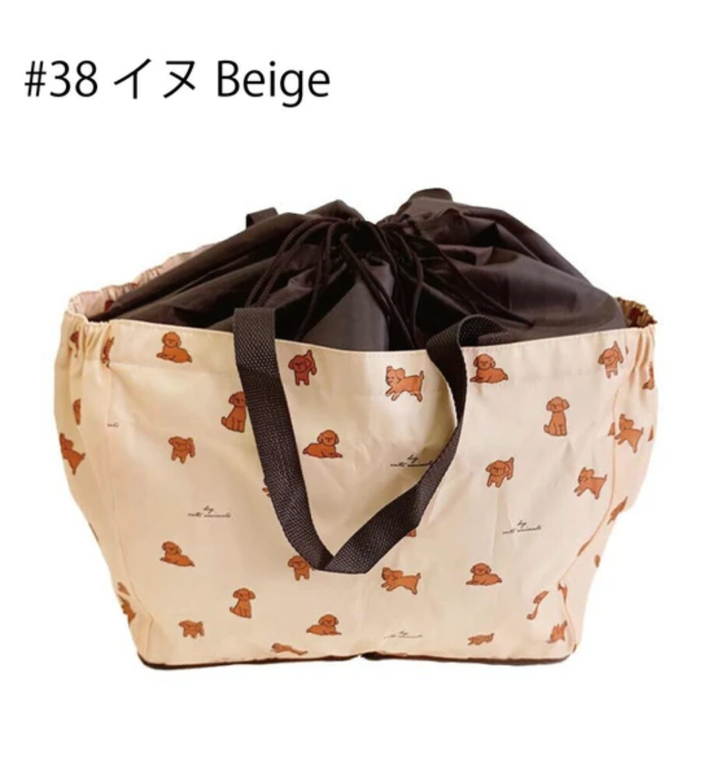保冷レジトート -イヌ- ベージュ ※7/16〜22迄に順次発送予定