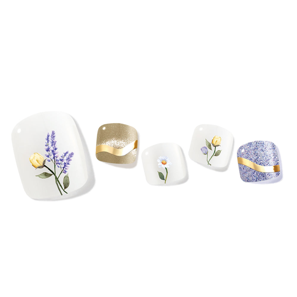 ellipsノベルティ対象商品【EDGEU】ジェルネイルシール  足用  EPS723 DREAMING GARDEN ※8/20〜26より順次発送予定