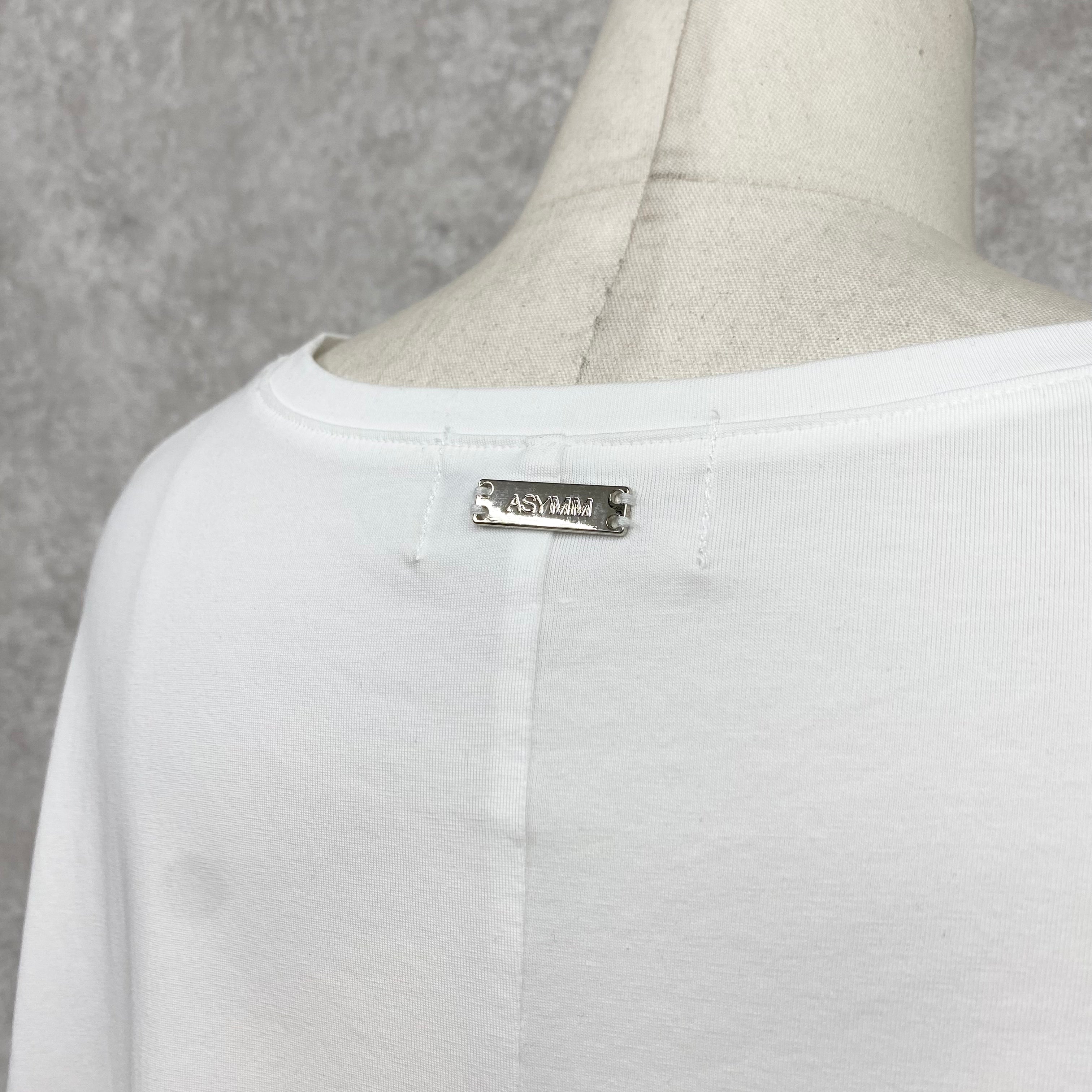 【ASYMM】VOID TEE -white-