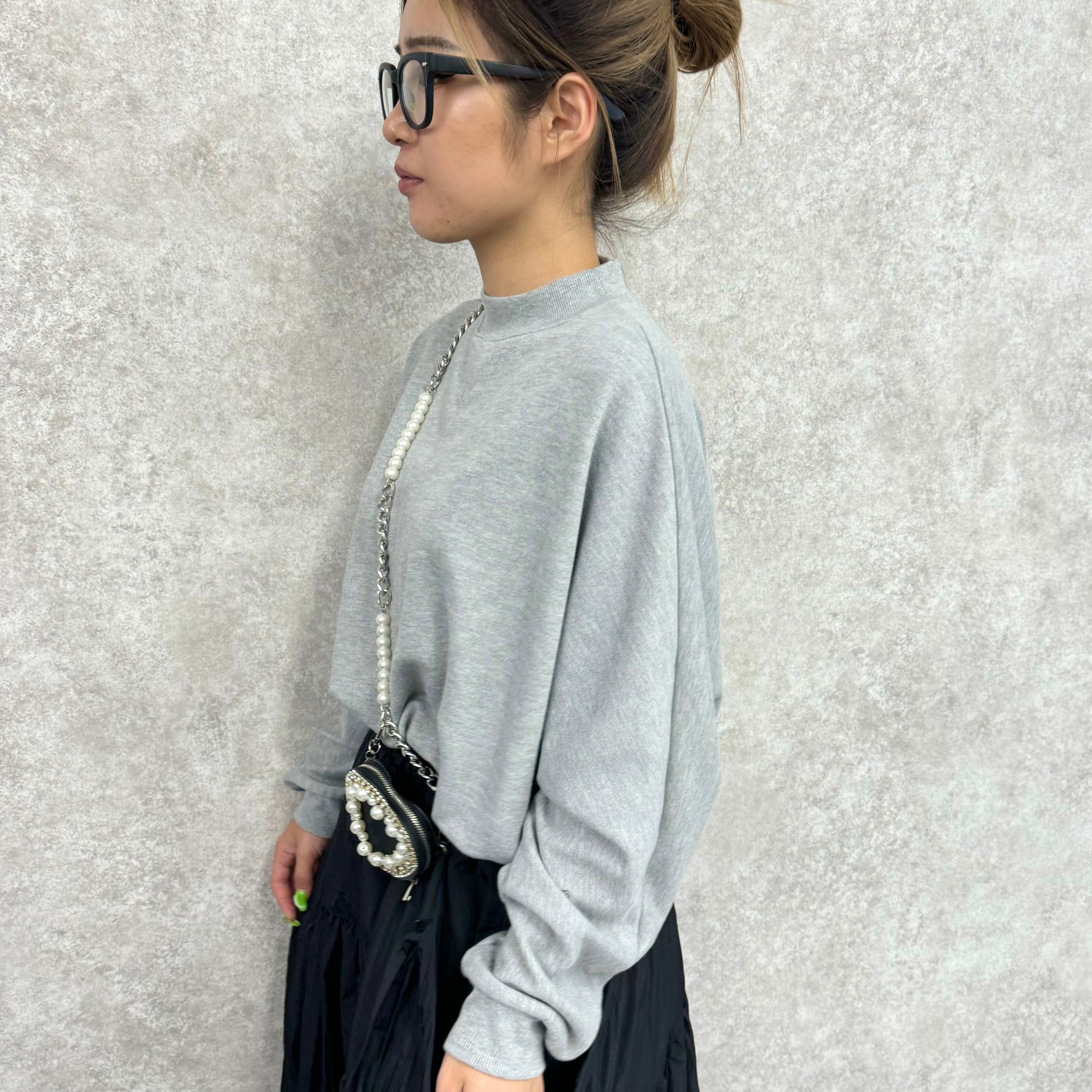 【予約】TC裏毛ドルマンスリーブプルオーバー -グレー-  ※9月下旬より順次発送