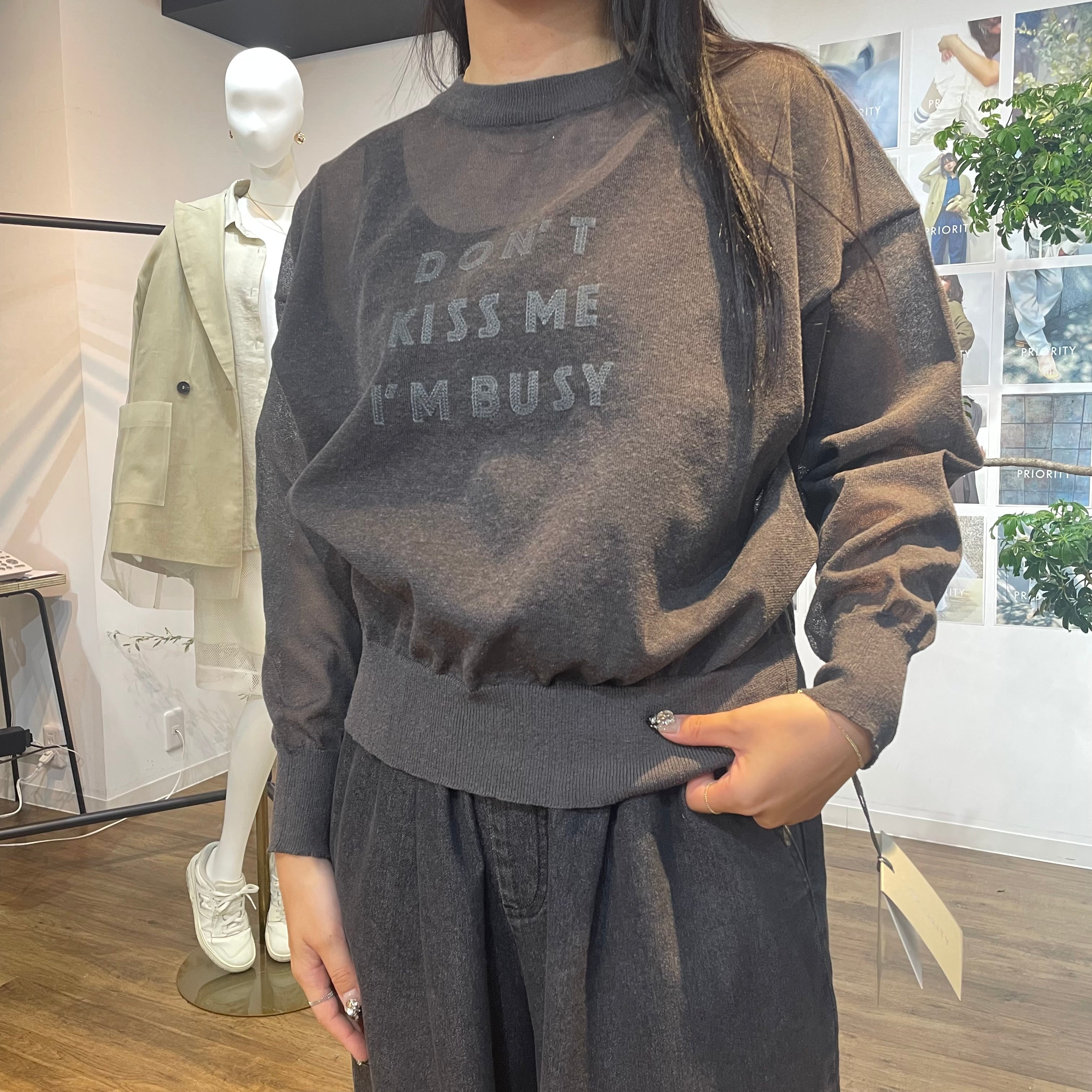 【予約】【PRIORITY】シアートップス チャコール ※2月上旬より順次発送