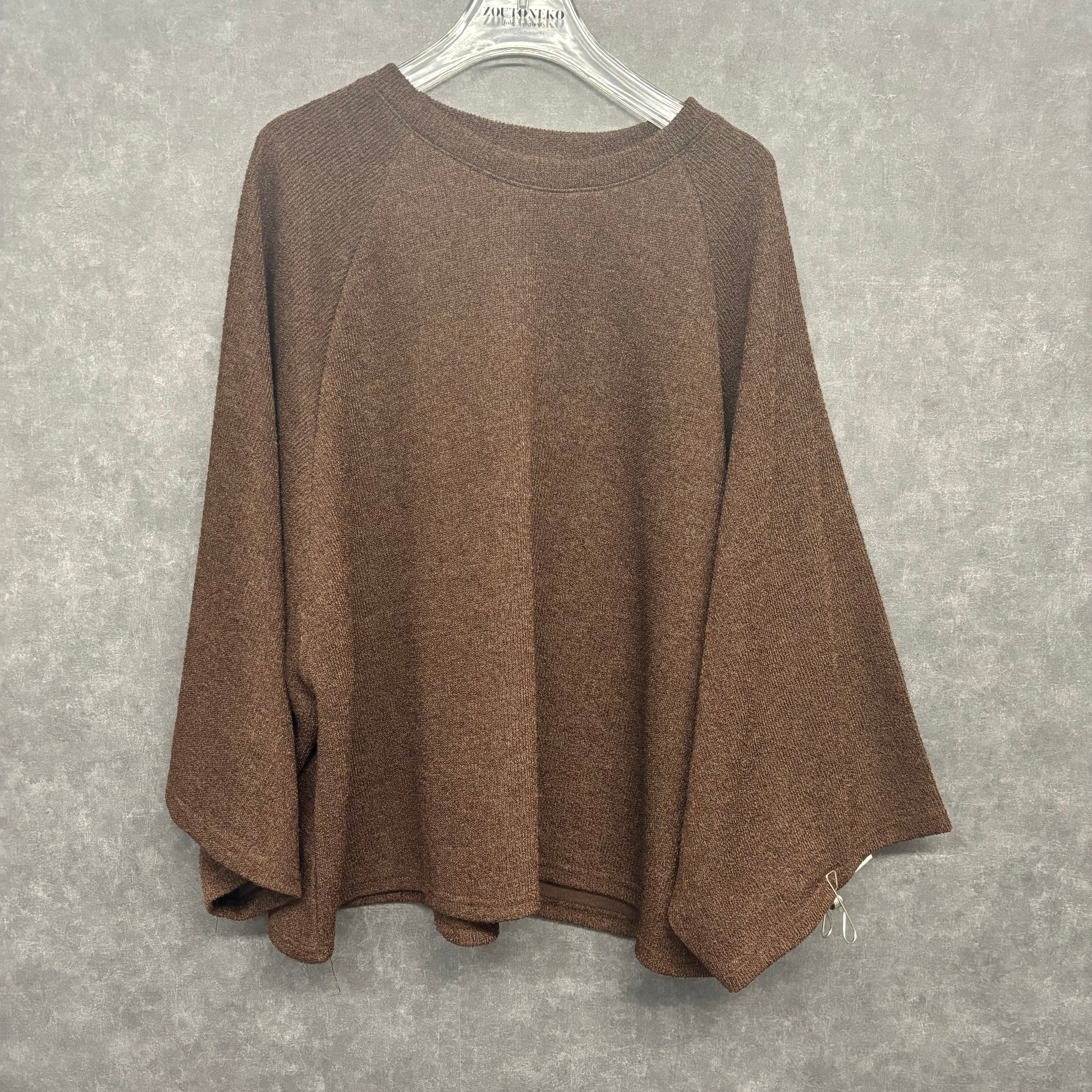 【予約】オーバーサイズトップス ブラウン ※11月下旬~12月上旬頃より順次配送予定