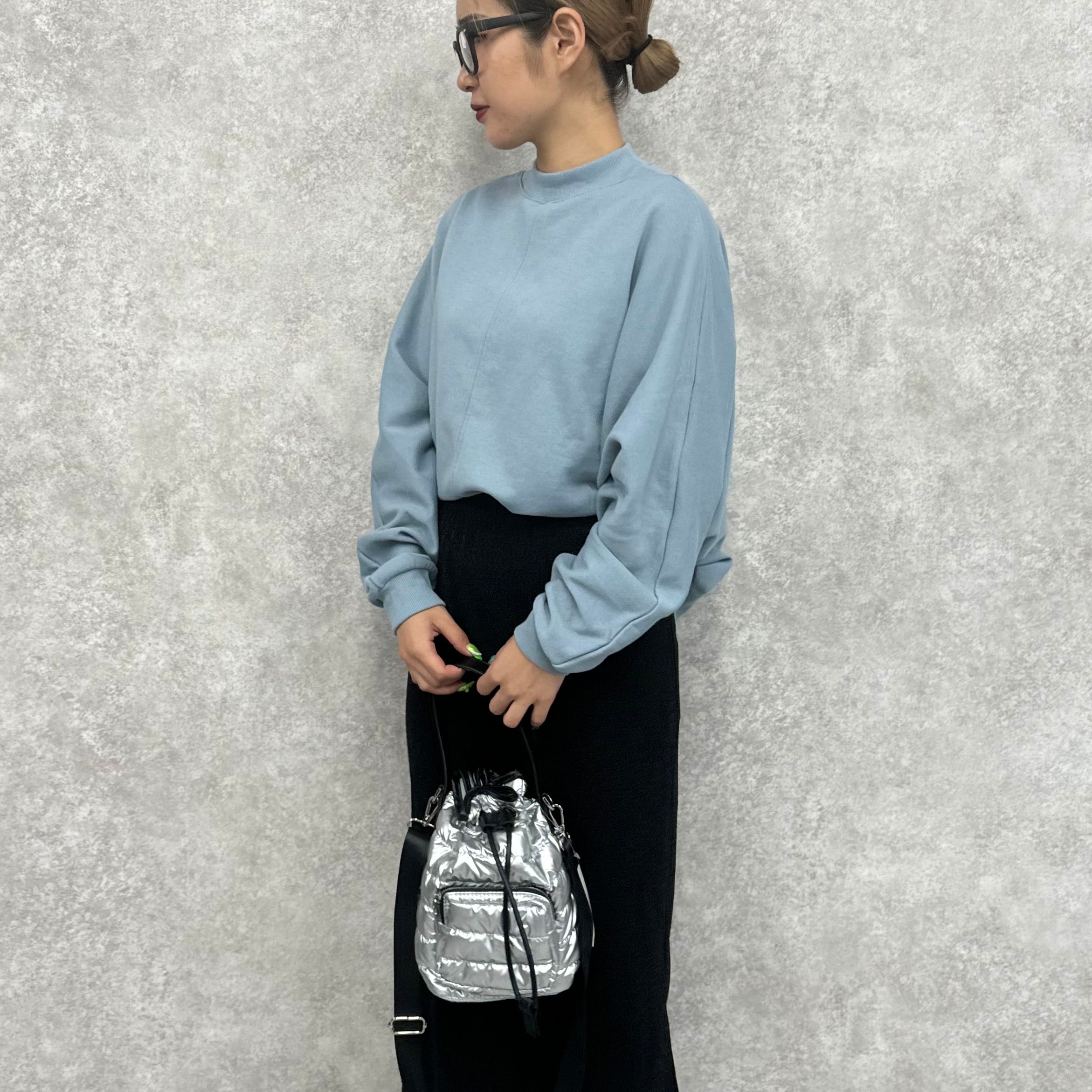 【予約】TC裏毛ドルマンスリーブプルオーバー -ブルー-   ※9月下旬より順次発送