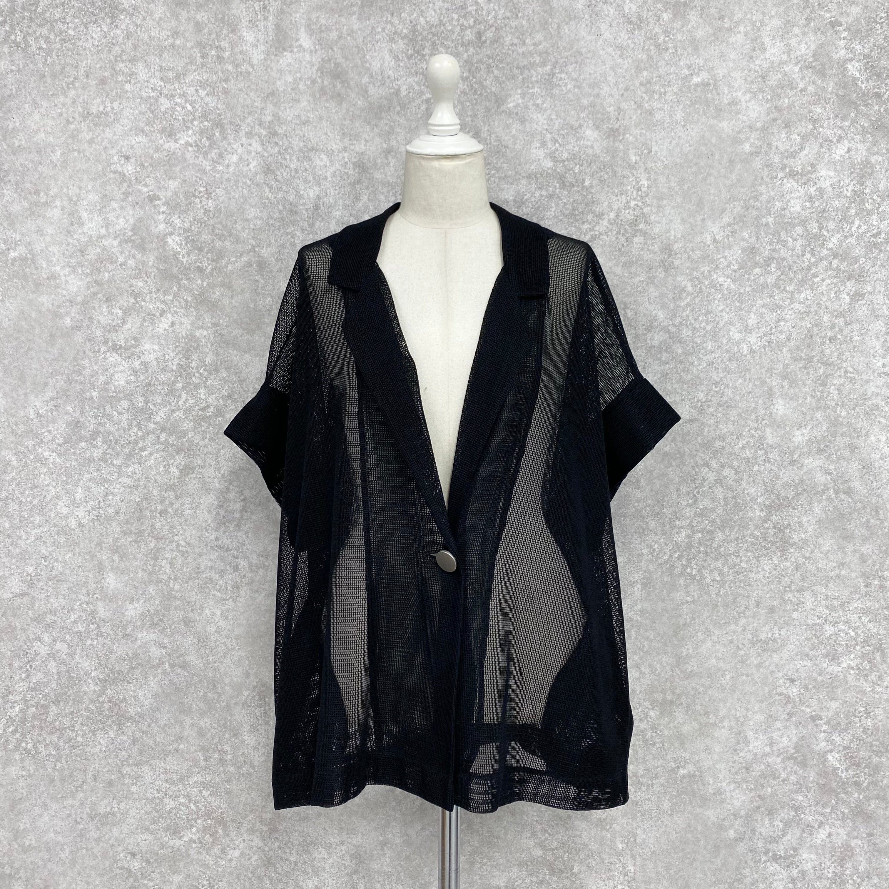 【ASYMM】AIR Mesh Jacket -black-