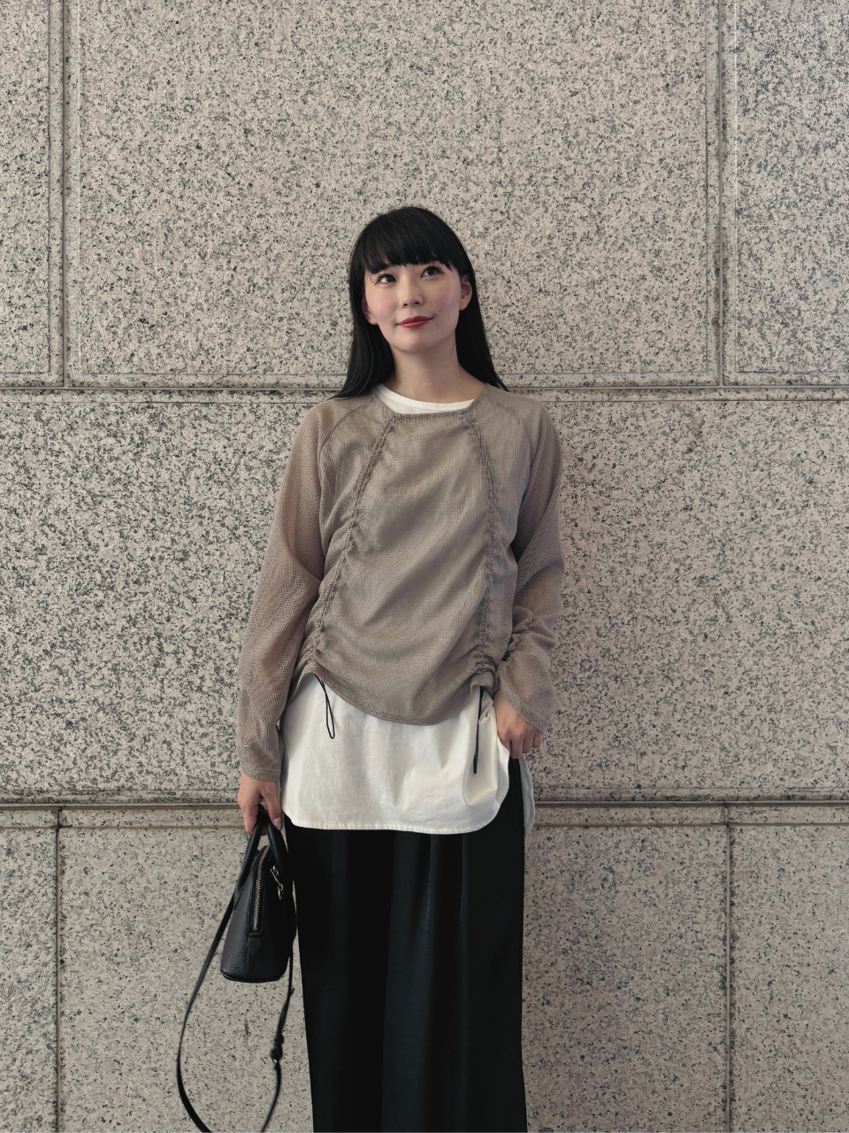 【ASYMM】LAYER MATE TANK -white-