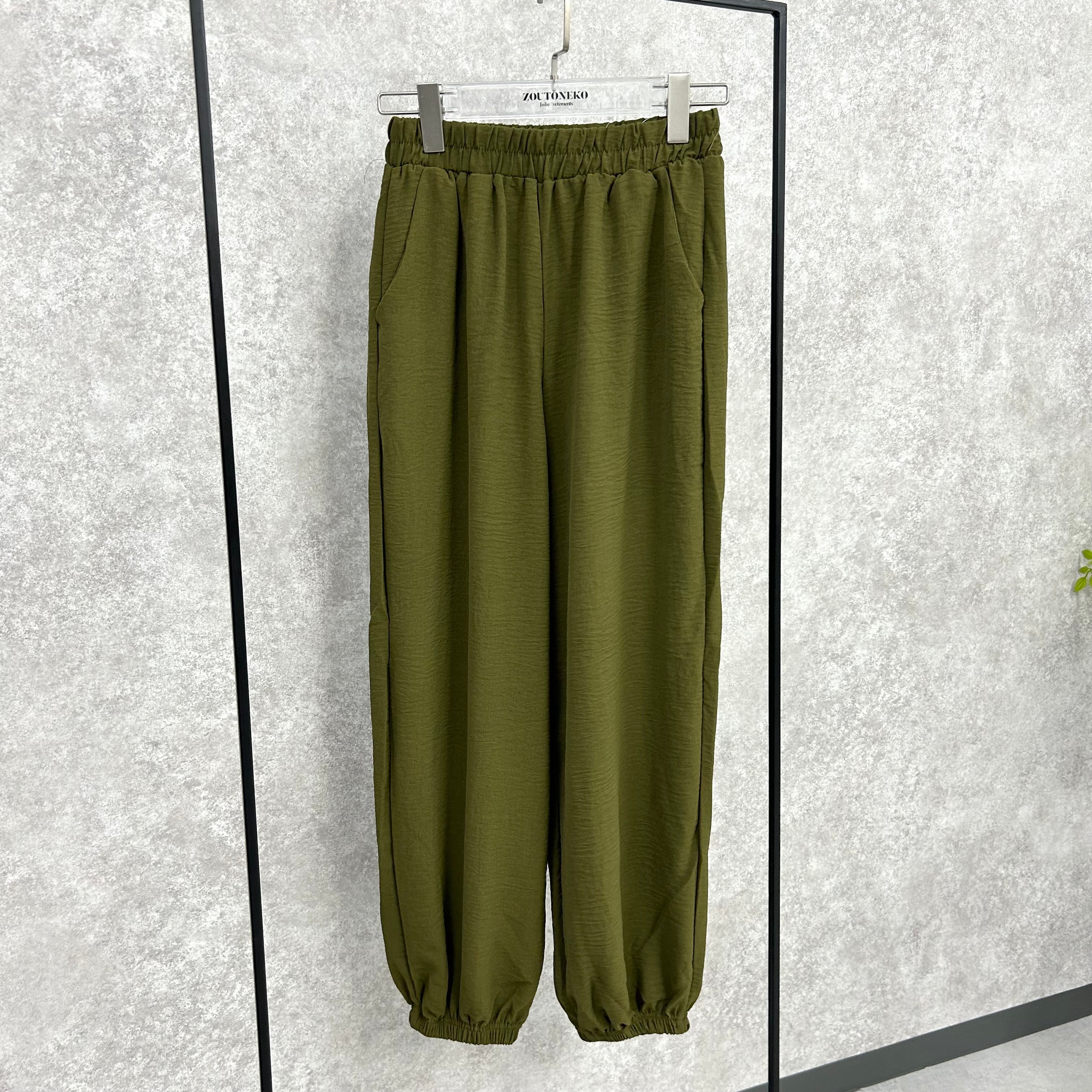 パラシュートパンツ  -カーキ- ※11/5~11/11頃より順次発送