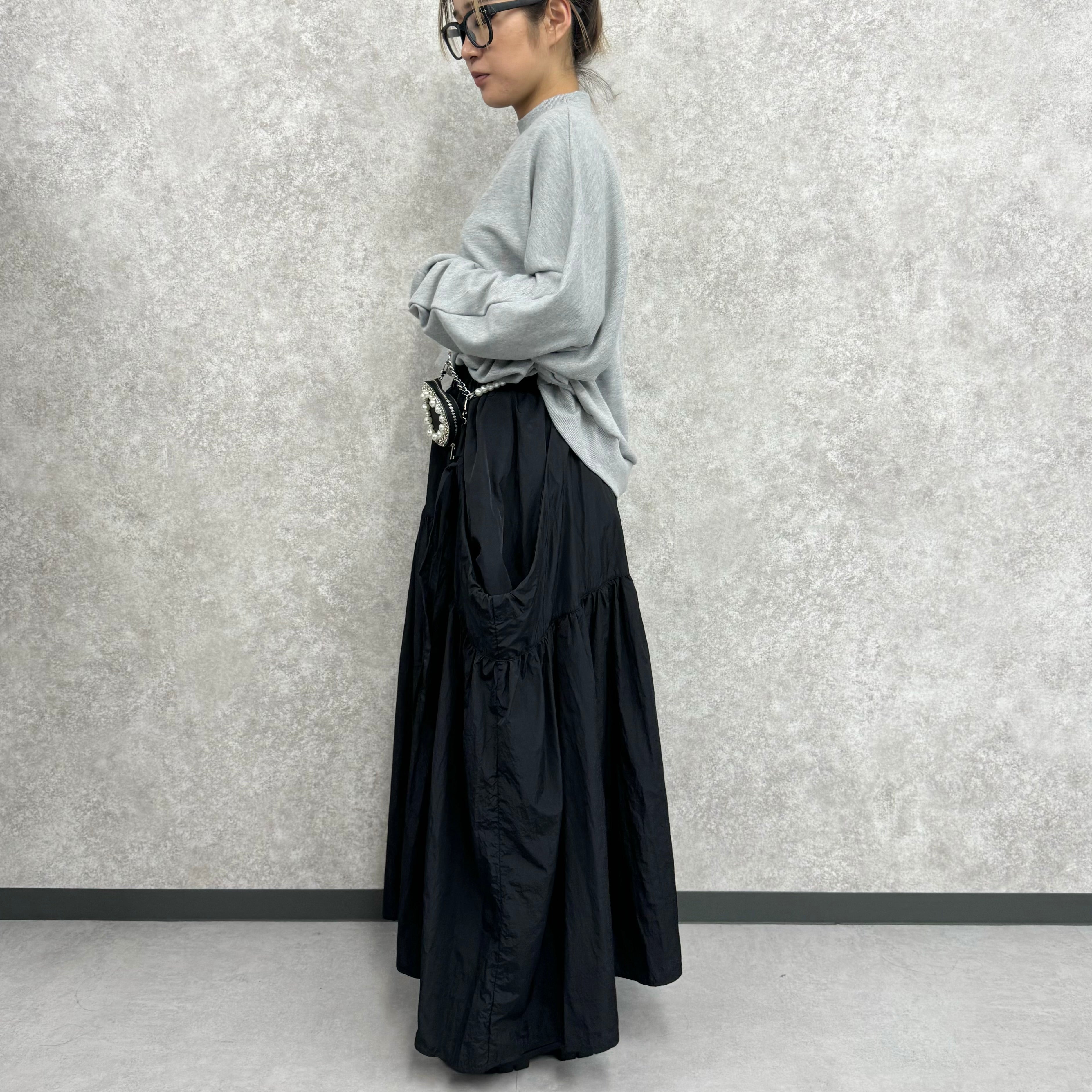 【予約】TC裏毛ドルマンスリーブプルオーバー -グレー-  ※9月下旬より順次発送