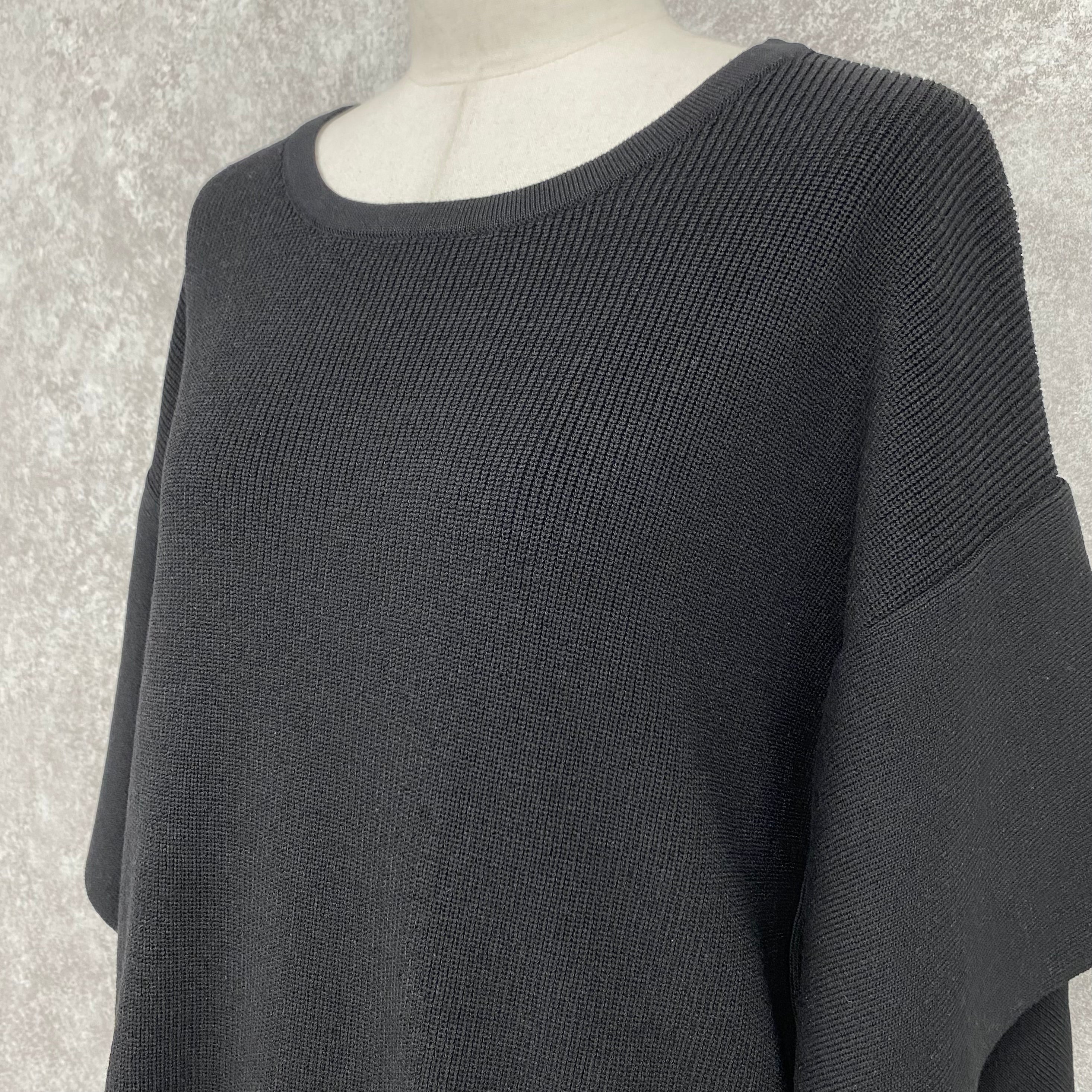 【ASYMM】Slow Knit -black-