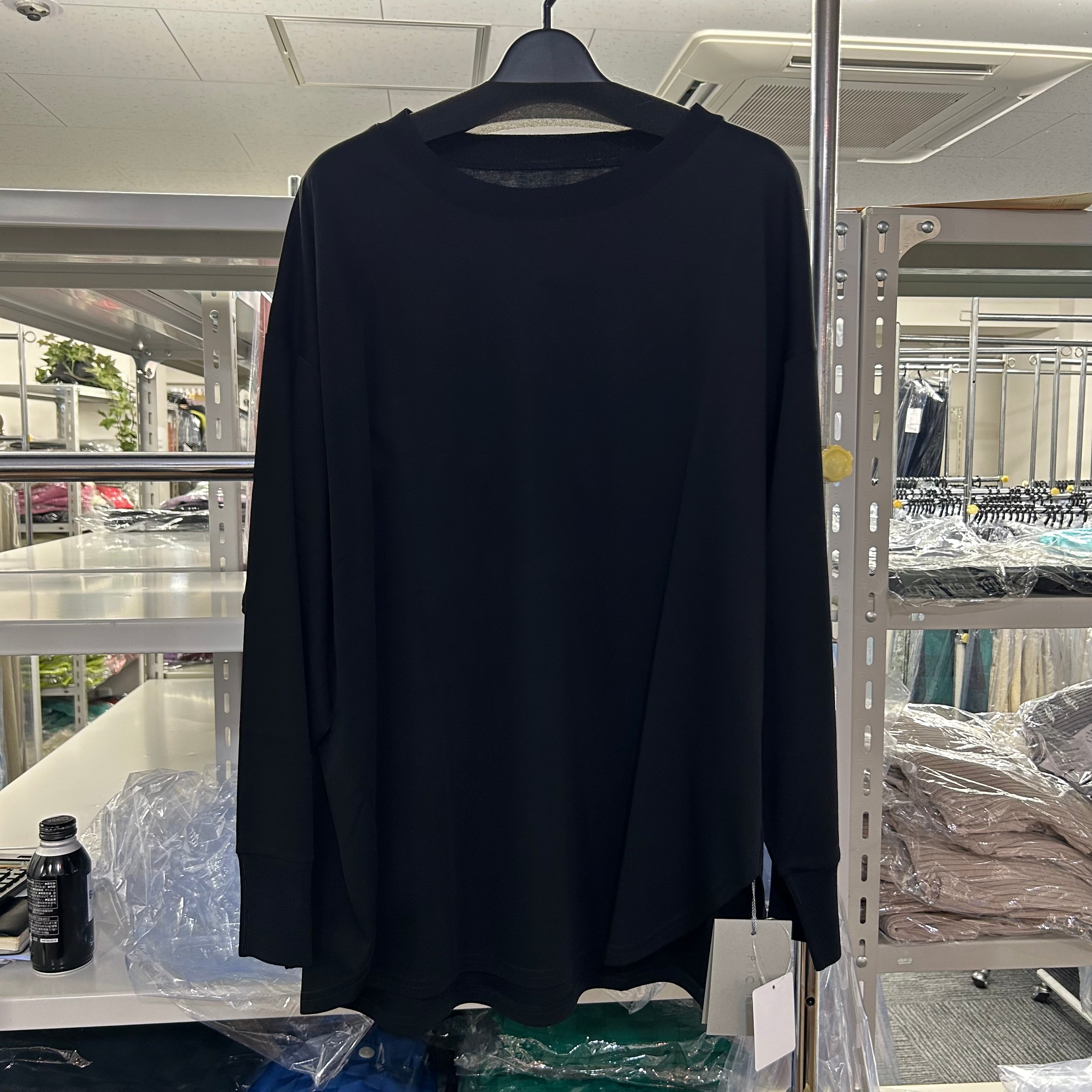 【PRIORITY】スムースロングTシャツ ブラック 15 ※9/3-9頃〜順次配送予定