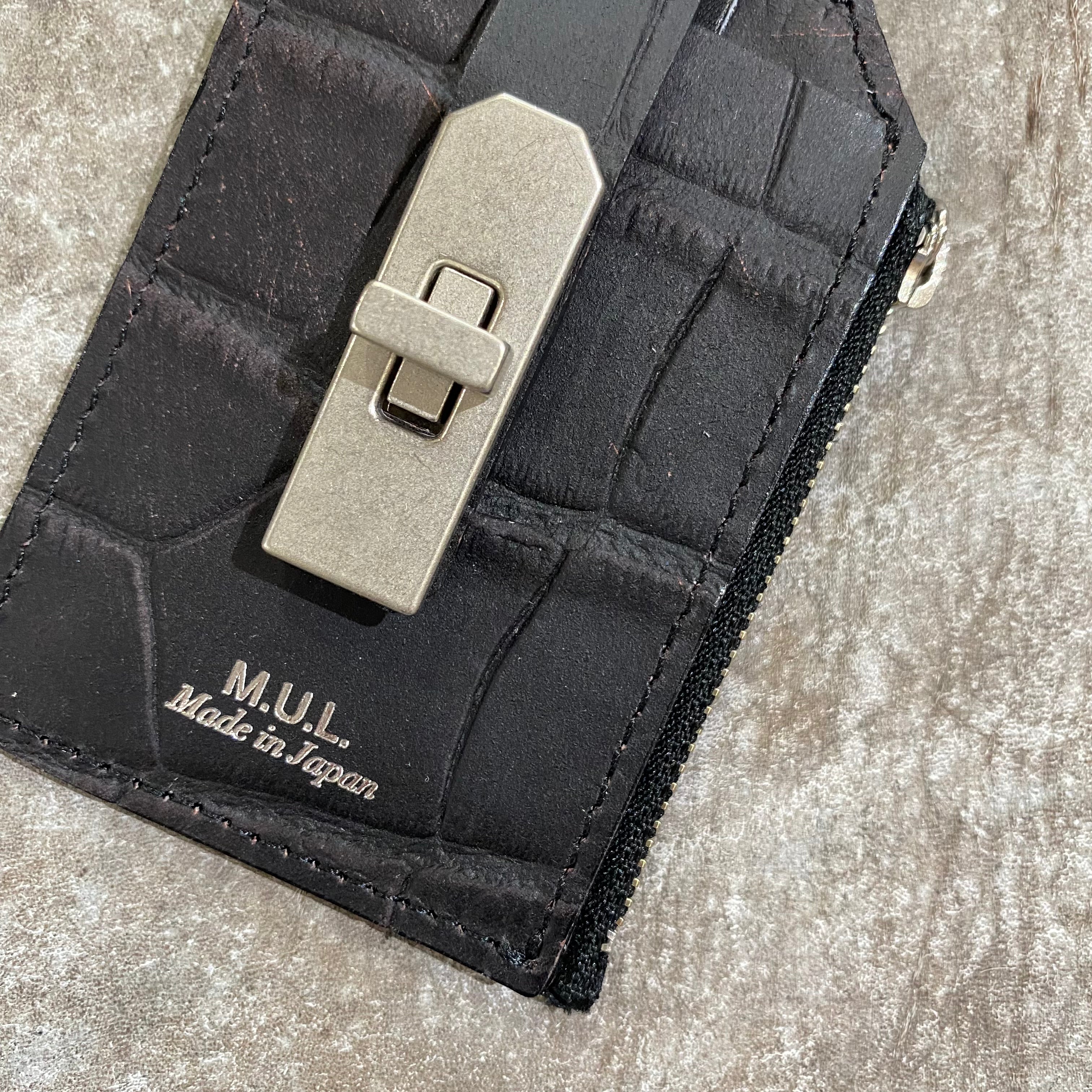 ⚠️予約【M.U.L.】チェーンパスケース -vintage ブラック- ※R7. 6月末納品予定