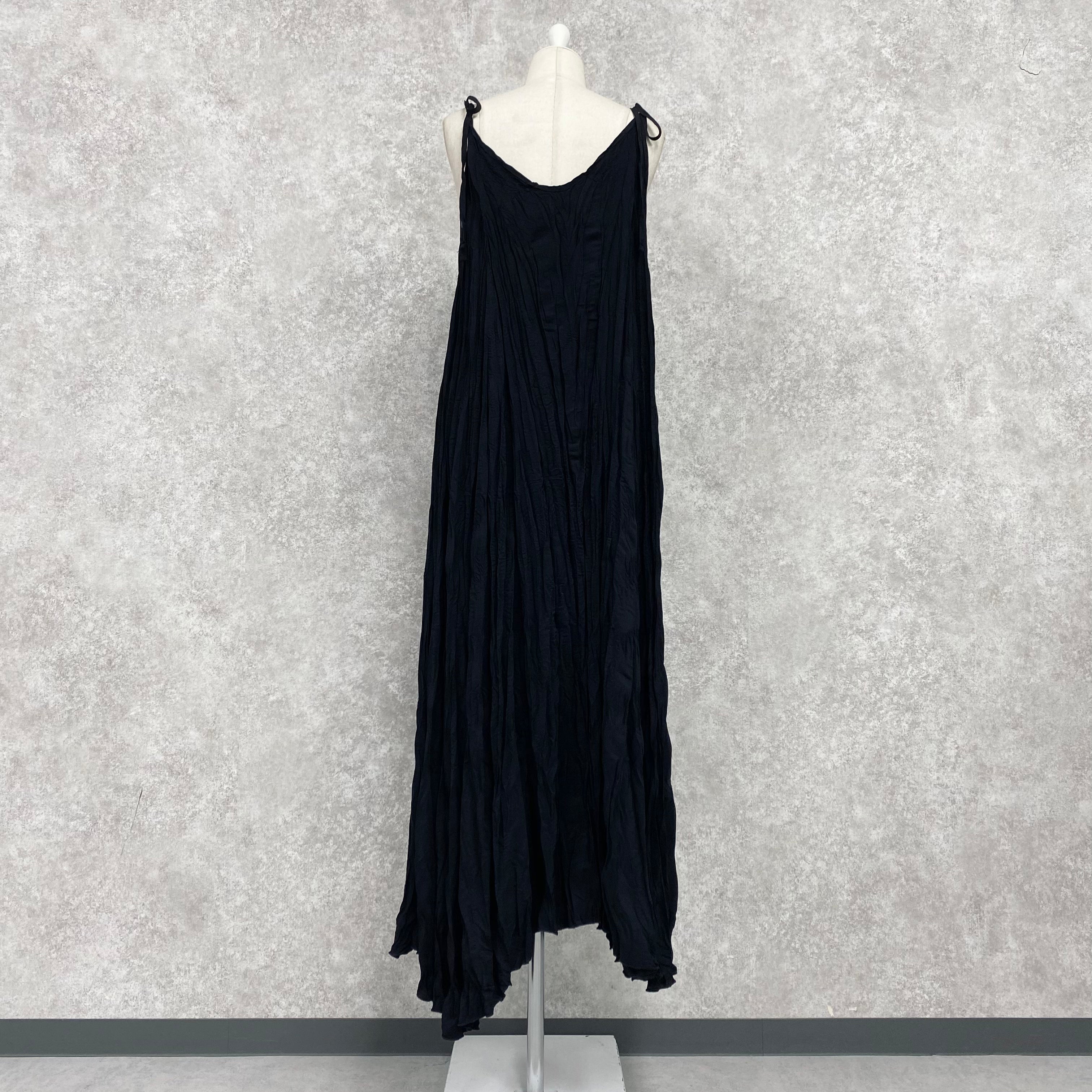 【ASYMM】CRUSHÉ DRESS -black-