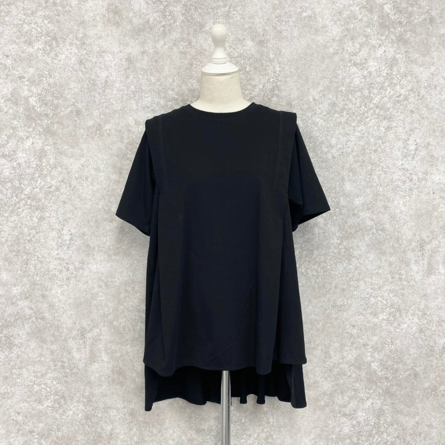 【ASYMM】LINASYM TEE -black-