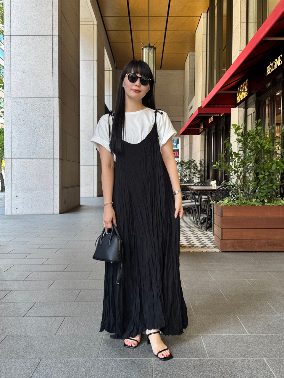 【ASYMM】CRUSHÉ DRESS -black-