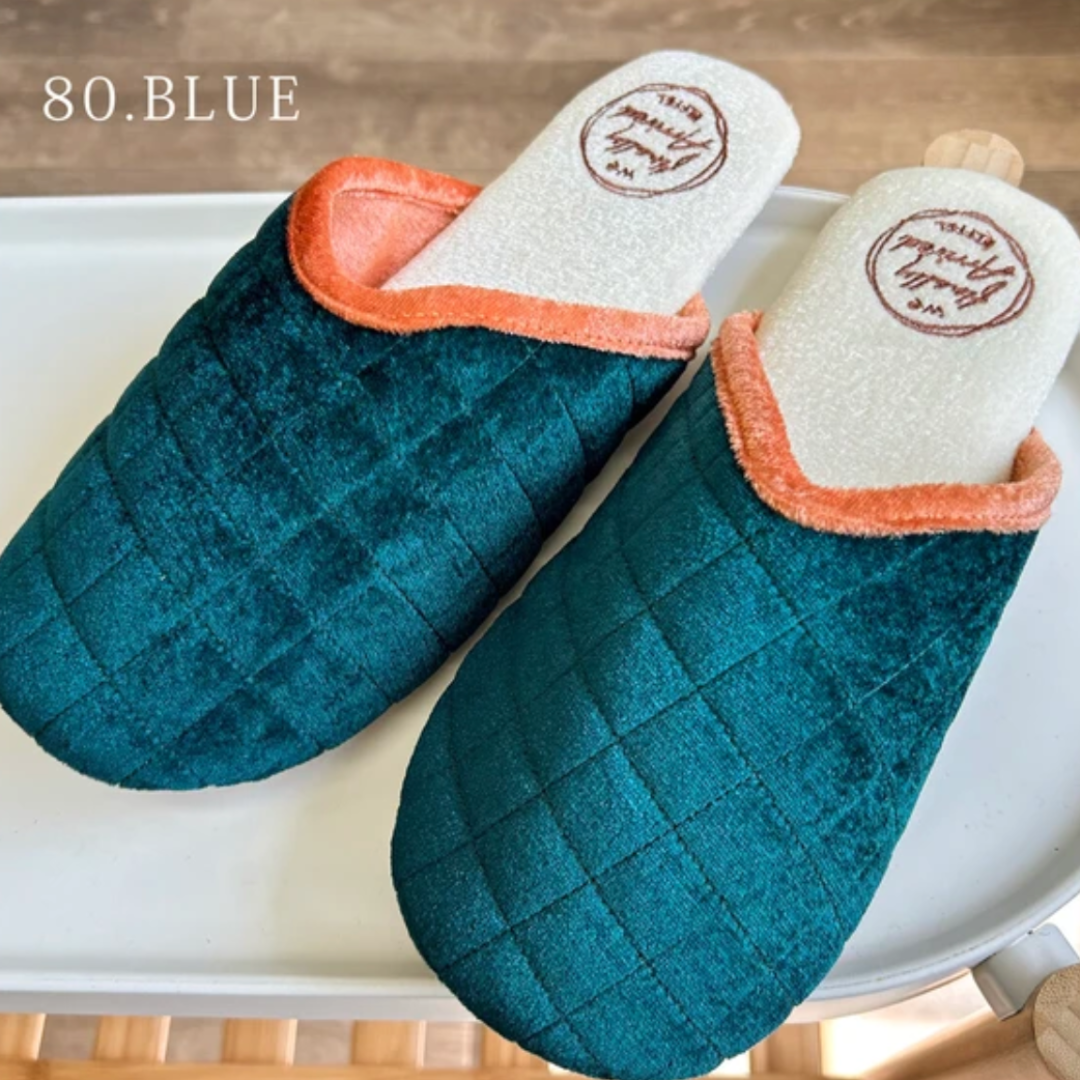バイカラールームスリッパ -ブルー- ※10/28~11/2頃より順次配送予定