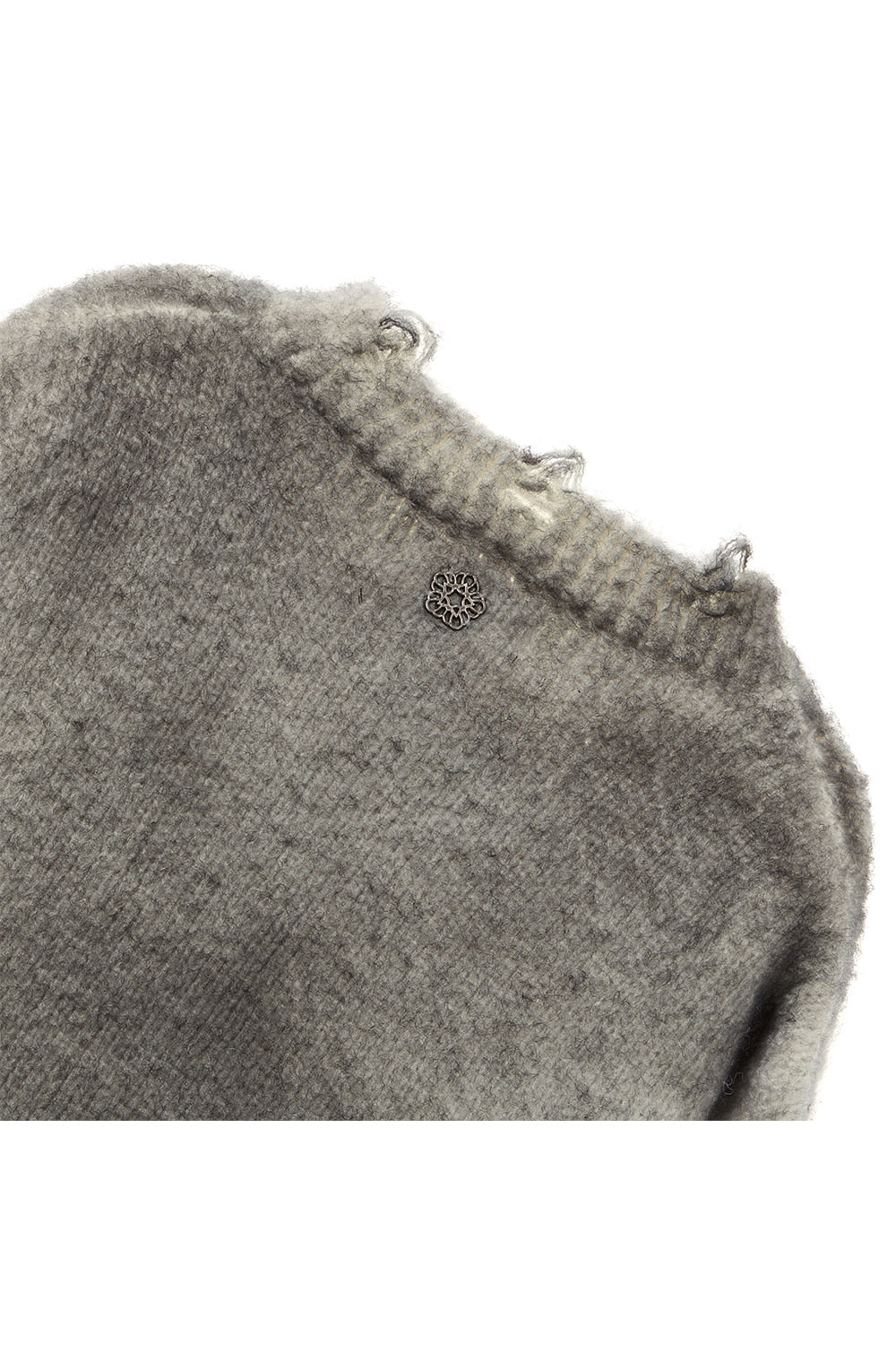 ※予約商品【ULKIN】Spray Oversized Cardigan_Grey ※12月頃より順次配送予定