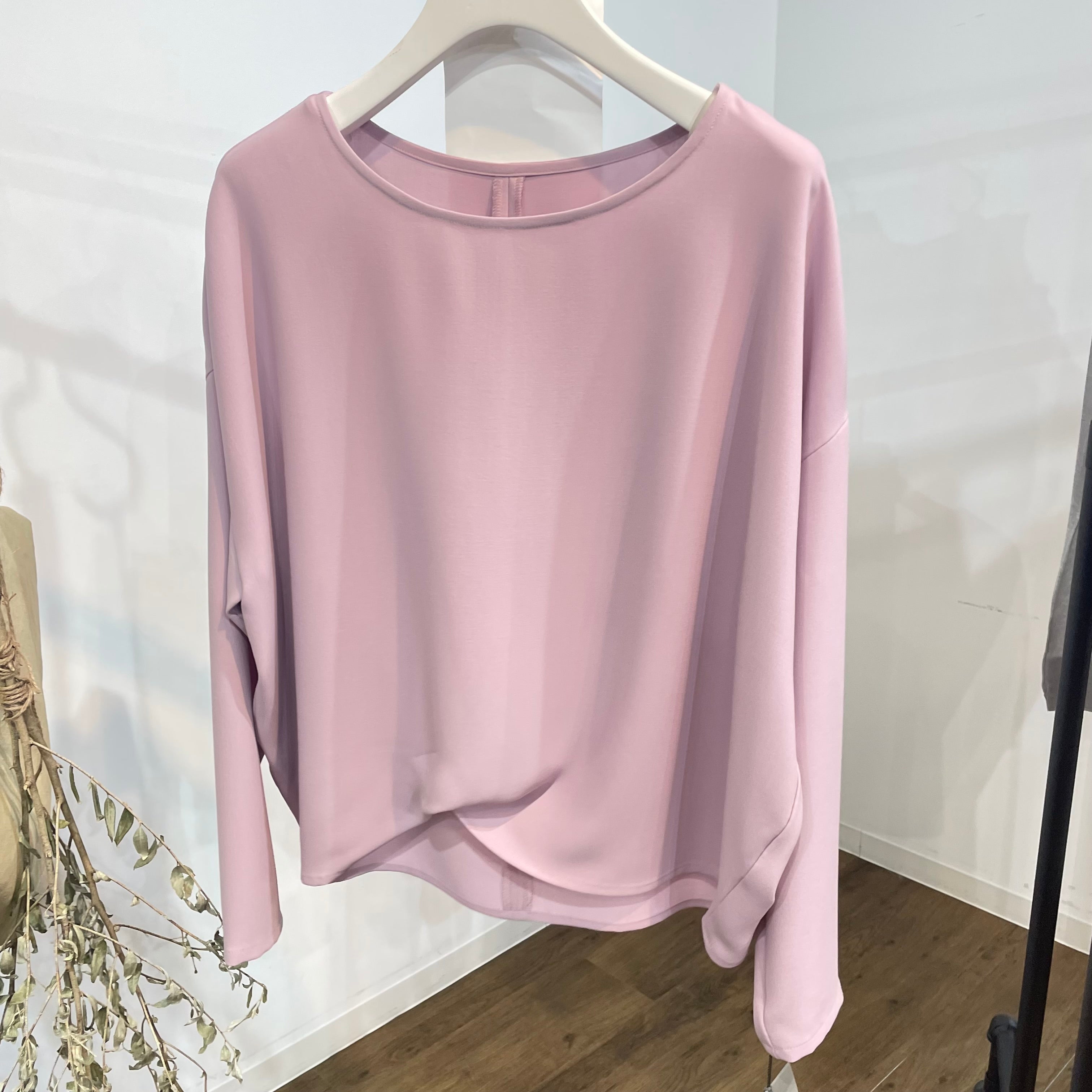 【予約】【PRIORITY】ひとつまみトップス  ピンク ※2月上旬より順次発送