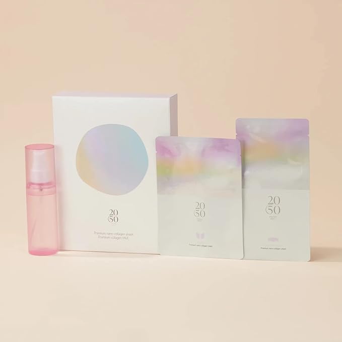 PREMIUM NANO COLLAGEN SHEET × MIST 2050 Twenty Fifty プレミアムナノコラーゲンシート×ミスト  ※ミラープレゼント! ※10/8~14頃より配送予定
