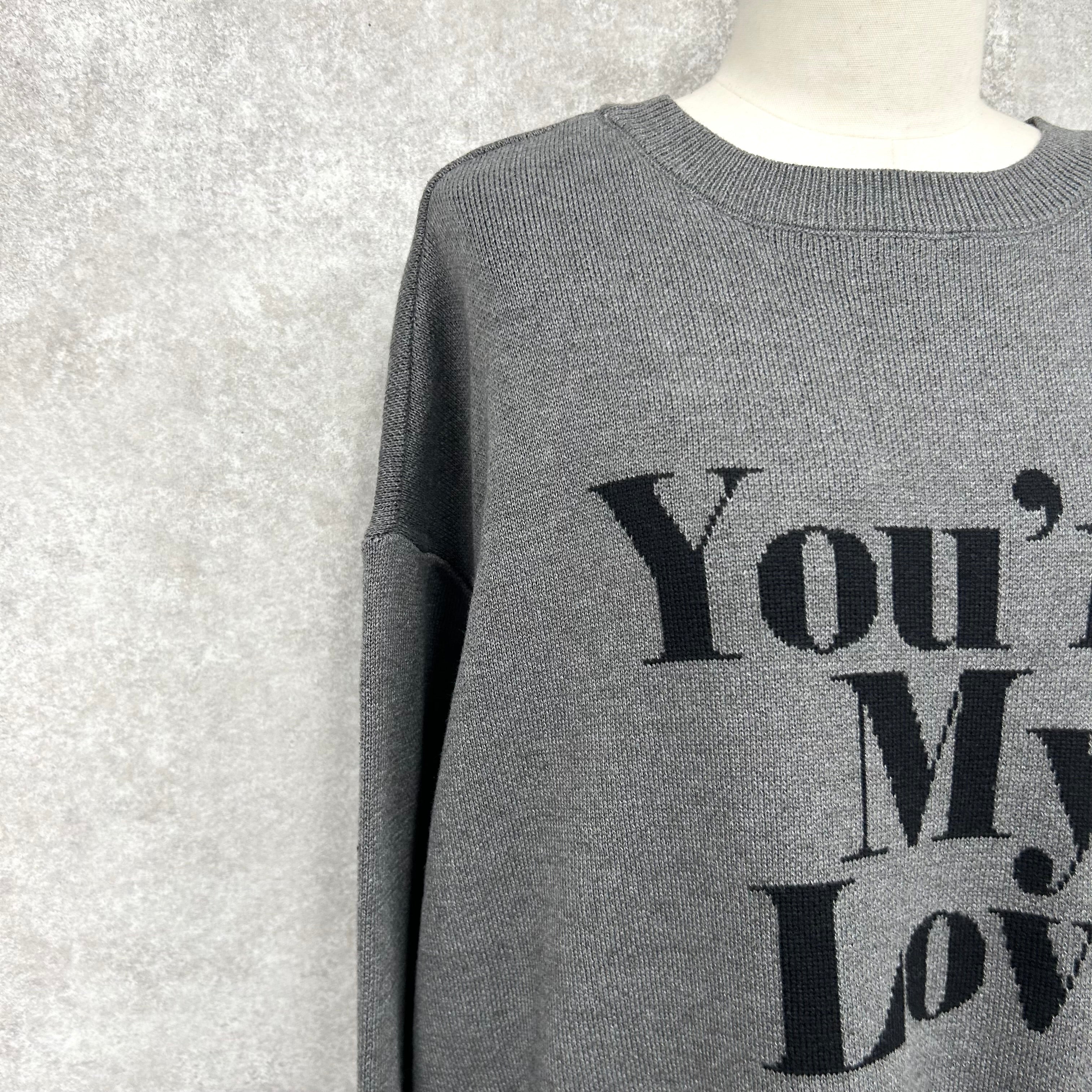 MyLoveオーバーサイズプルオーバー -グレー×ブラック- ※11/4~11/11頃より順次発送予定