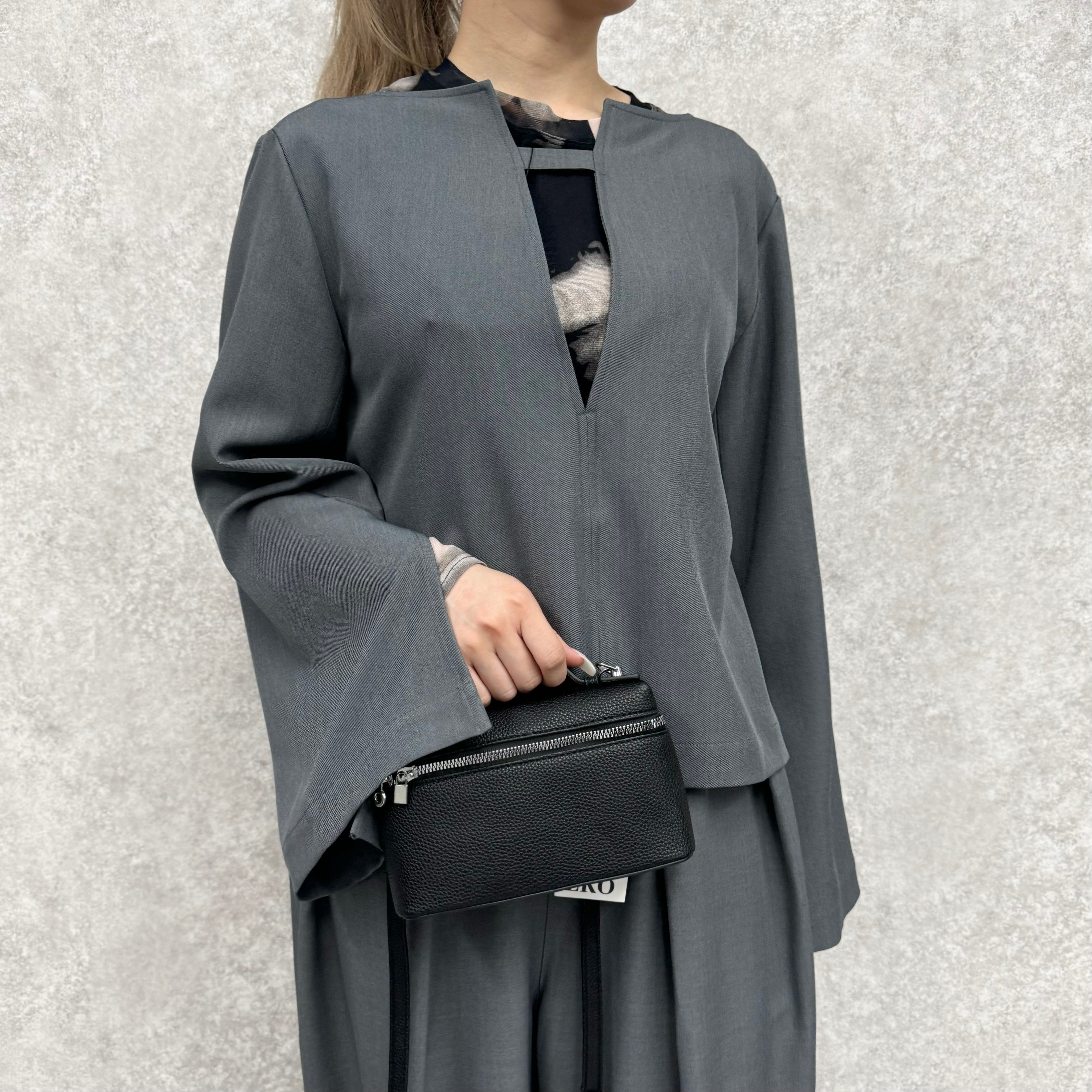 2Way深Vトップス グレー ※9/17〜23より順次配送