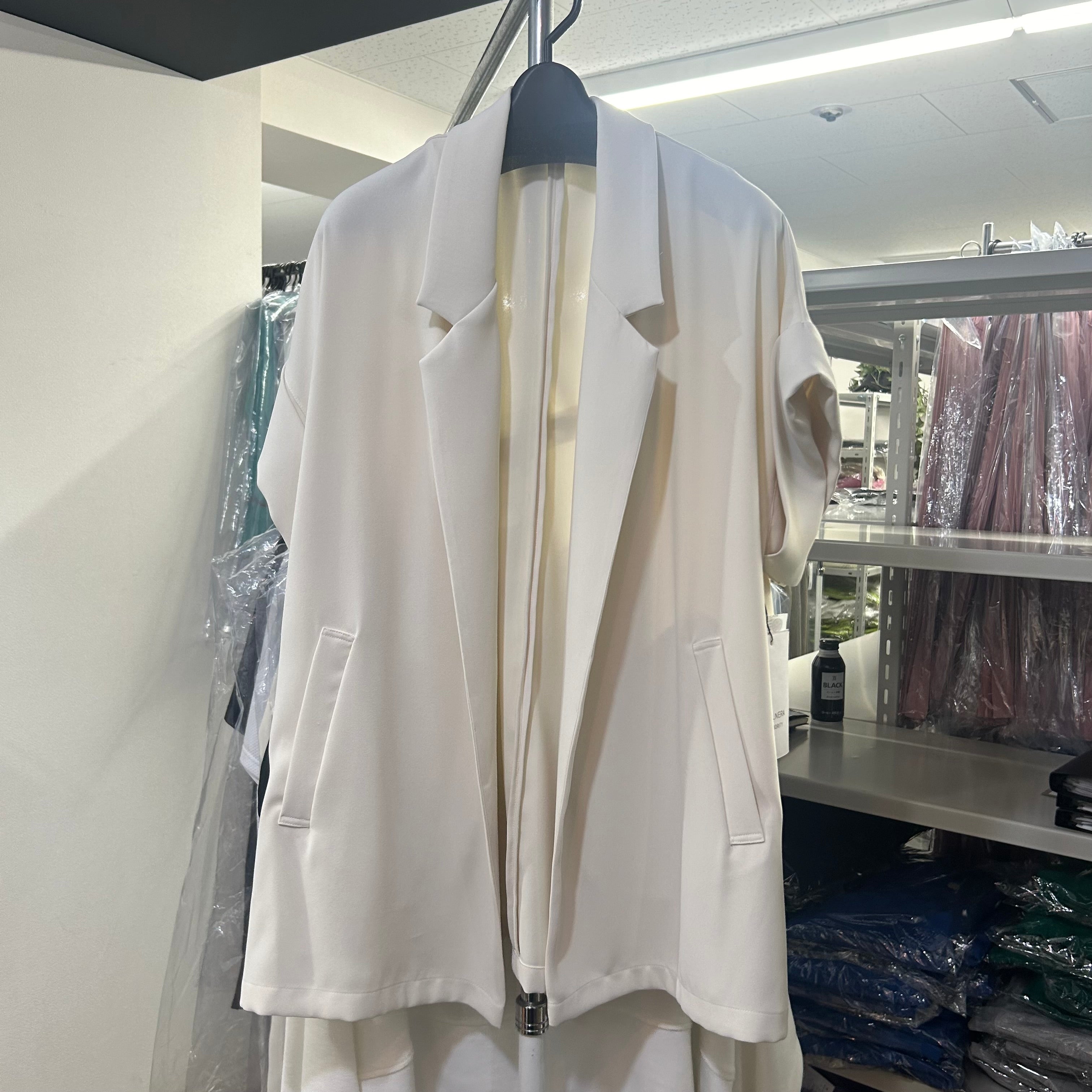 【PRIORITY】半袖ジャケット アイボリー 7 ※9/3-9頃〜順次配送予定