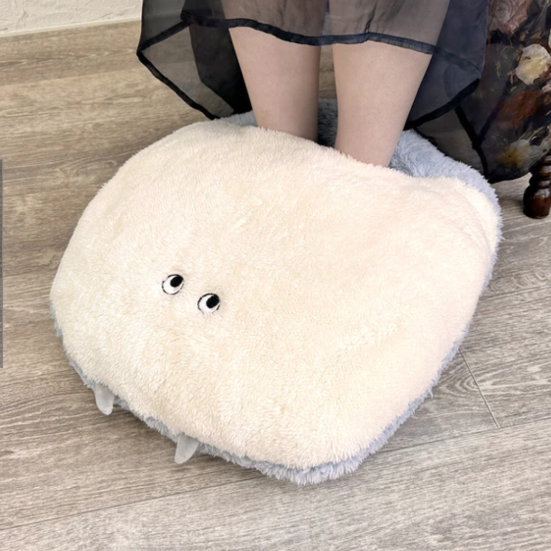 Furry 足入れクッション -ホワイト- ※11/19-25頃より順次配送予定