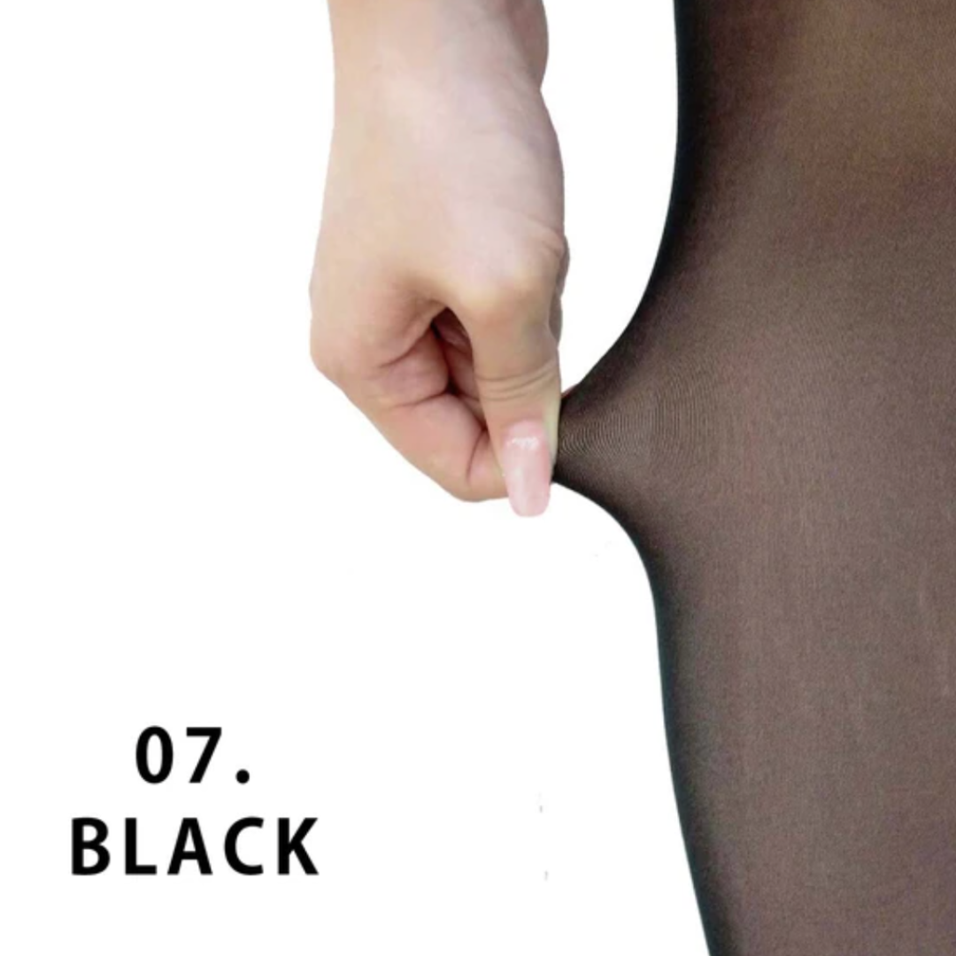 ストッキング風タイツ 厚手 ブラック ※1/28-2/3頃より順次発送