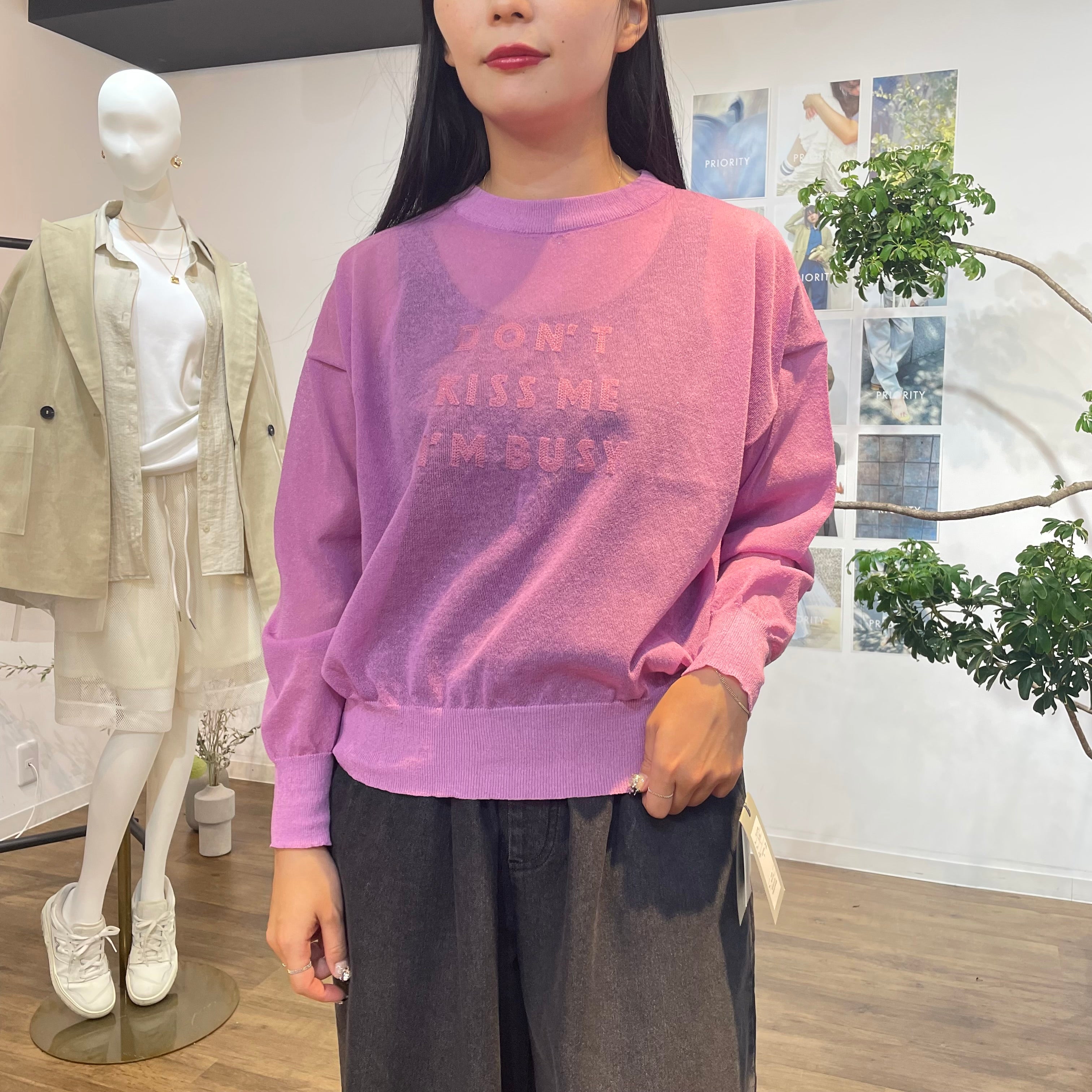 【予約】【PRIORITY】シアートップス ピンク ※2月上旬より順次発送